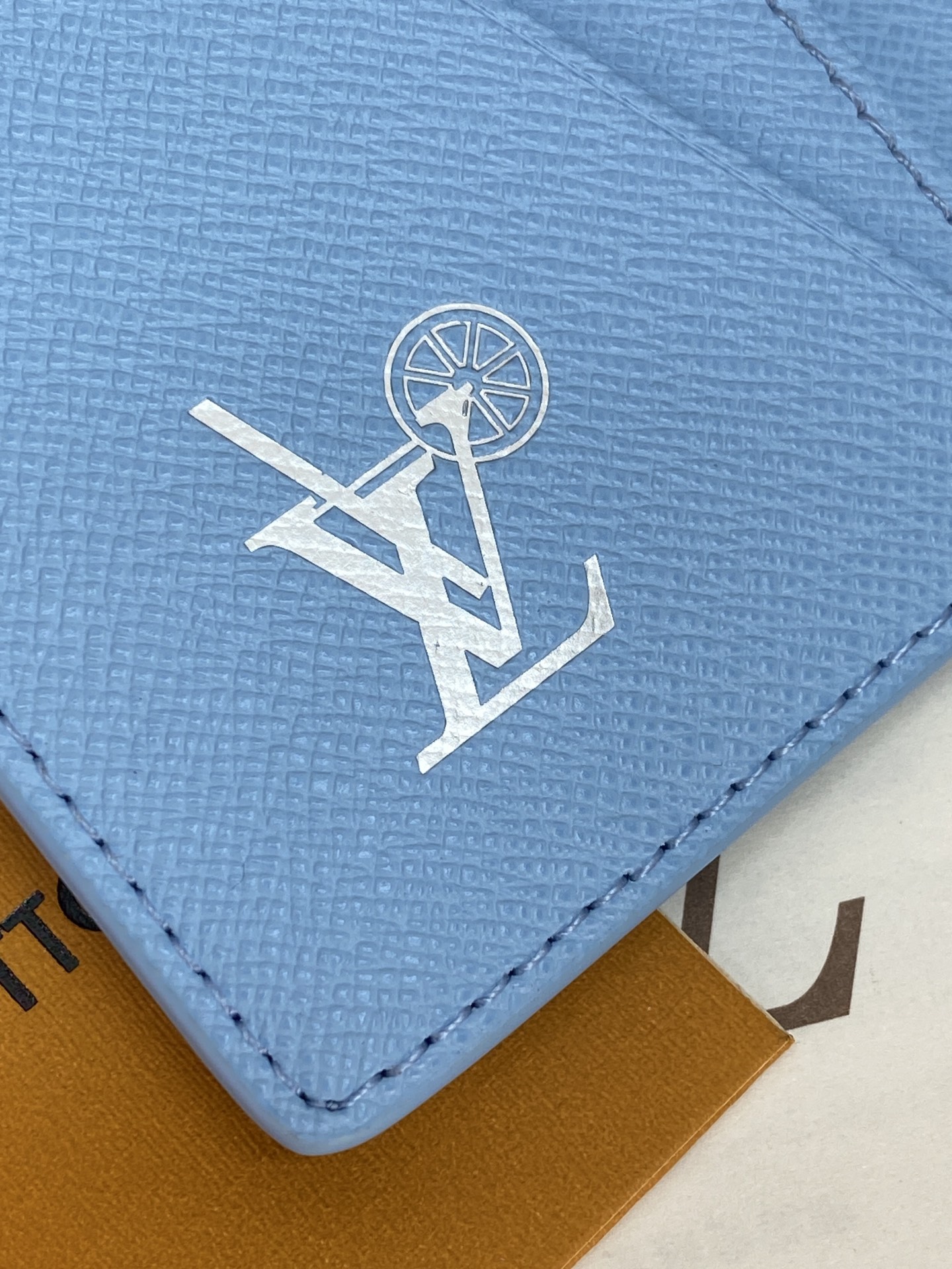 [Louis Vuitton] LV 루이비통 모노그램 포켓 오거나이저 카드 지갑 (코튼 블루)