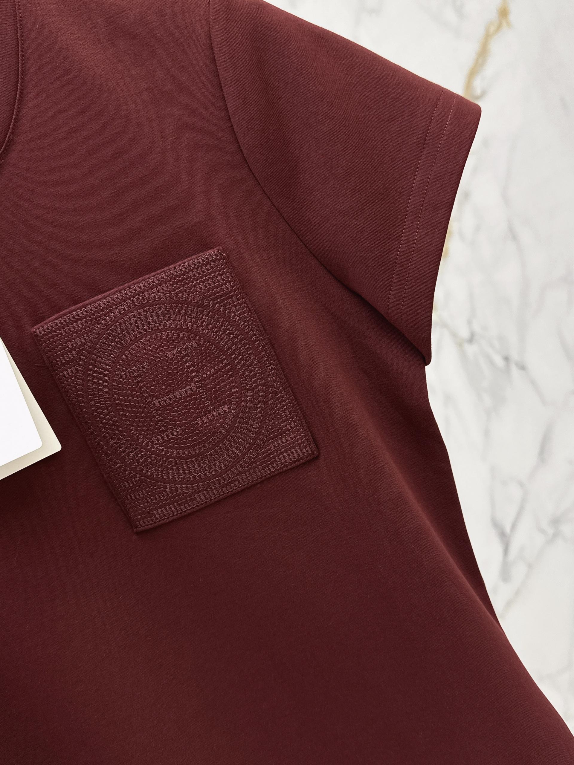 [Hermes] 에르메스 26SS 크롭 슬림핏 반팔 티셔츠 의류