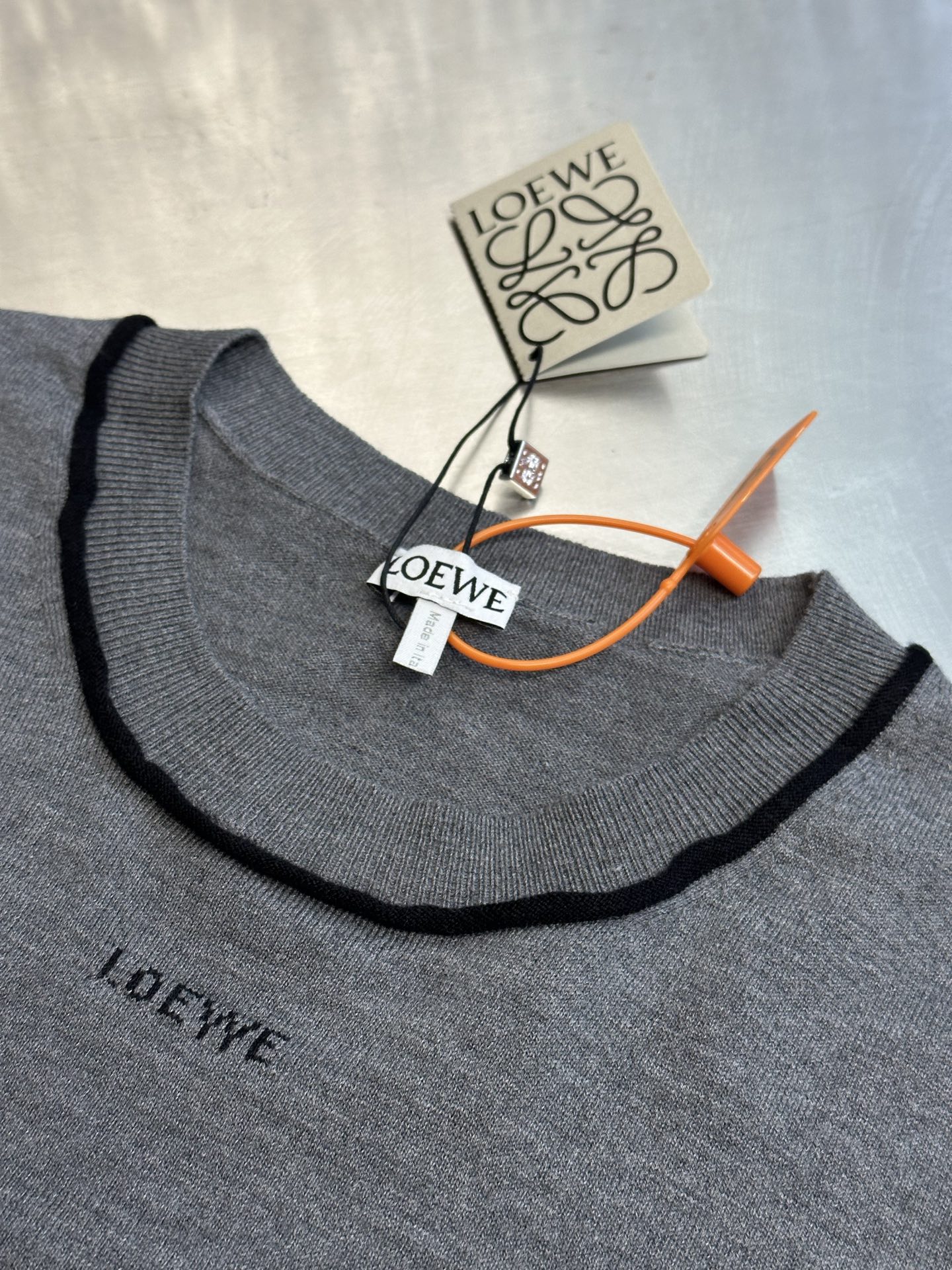 로에베(LOEWE) 자카드 니트 반팔 티셔츠 의류