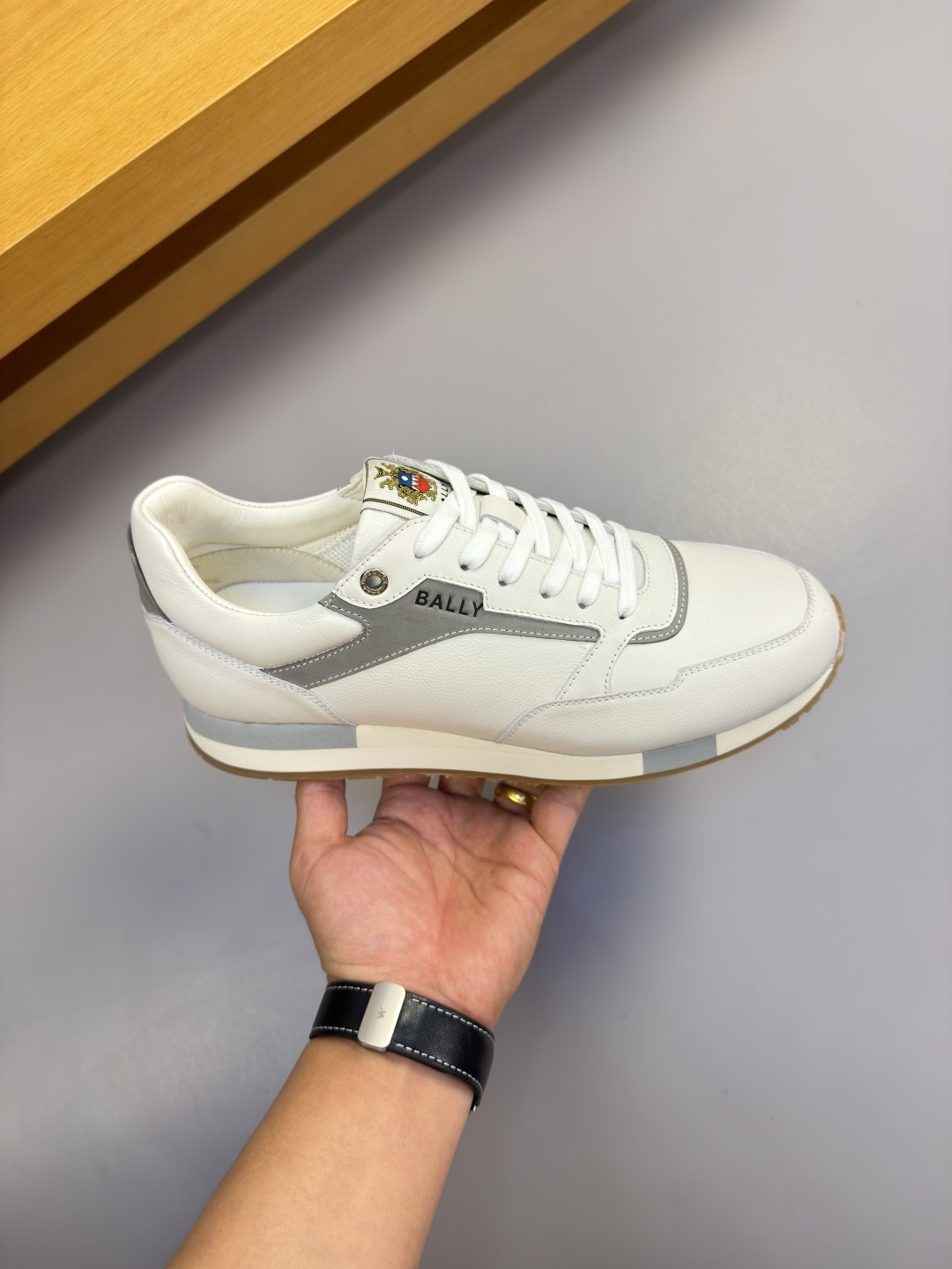 [Bally] 발리 프리미엄 나파·페블 레더 & 스웨이드 콤비 스니커즈 신발