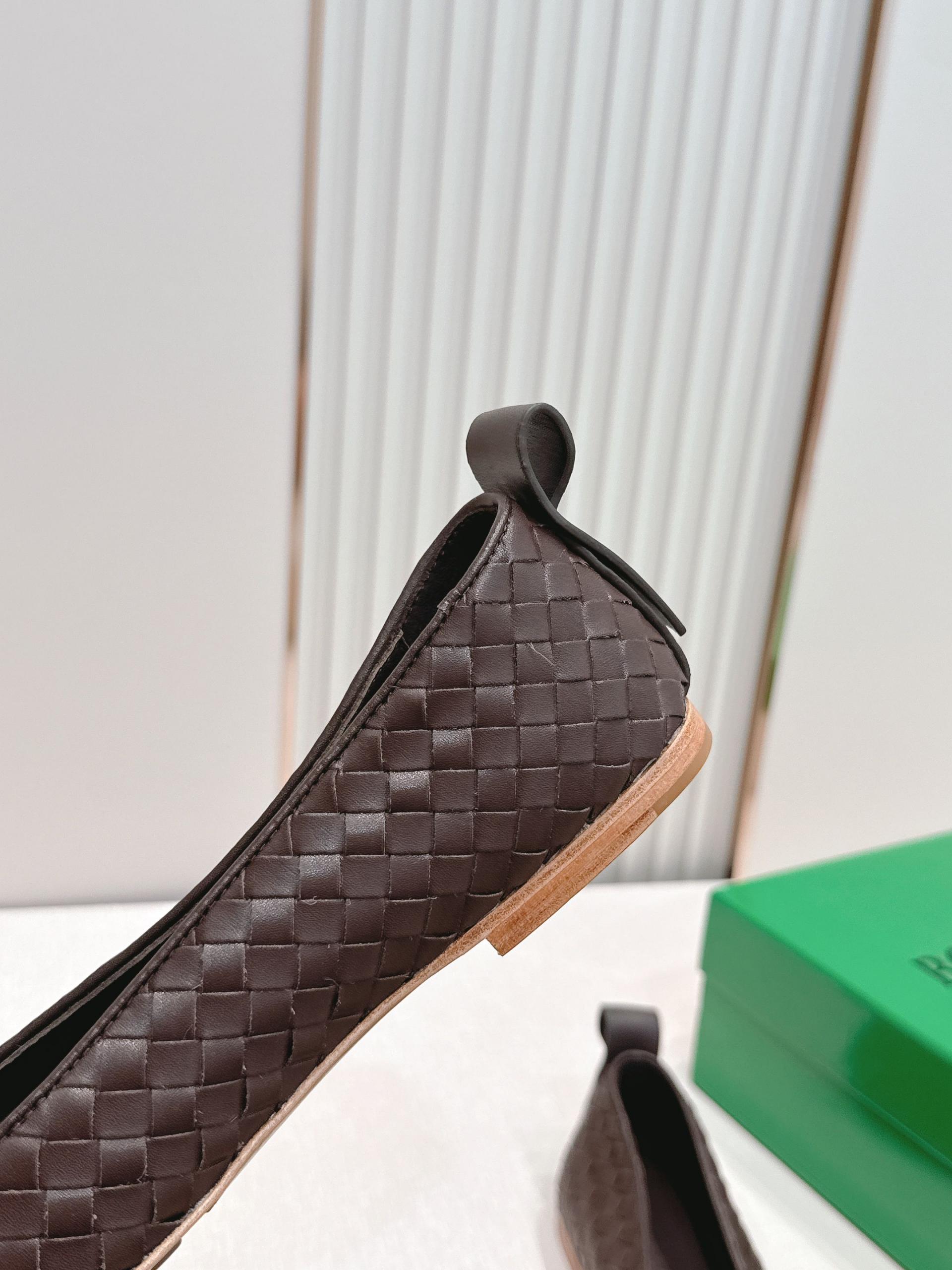 보테가 베네타(BOTTEGA VENETA) 위빙 메리제인 플랫 발레 슈즈 신발