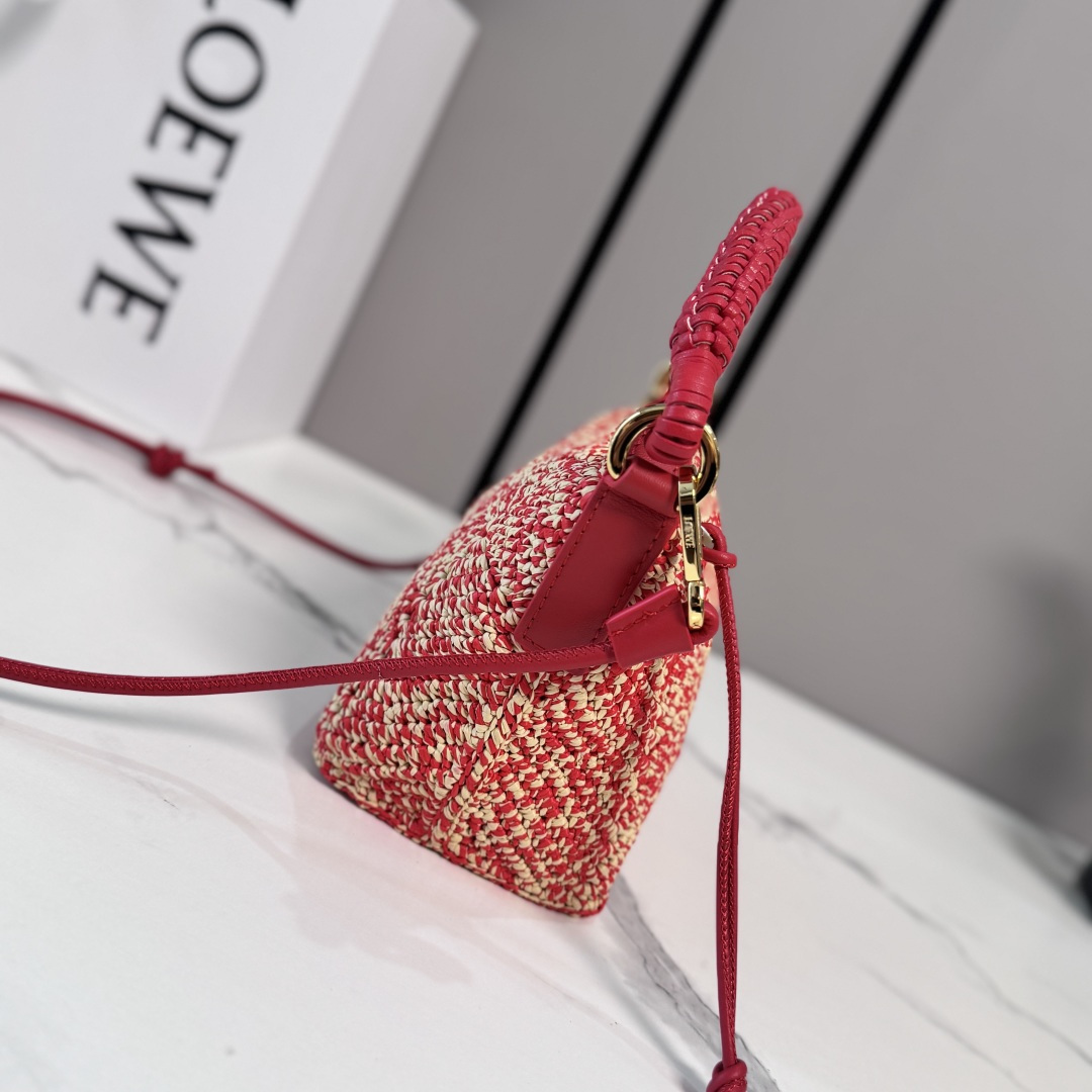 LOEWE 로에베 미니 클래식 카프스킨 & 라피아 칼라 백 가방 / 11268
