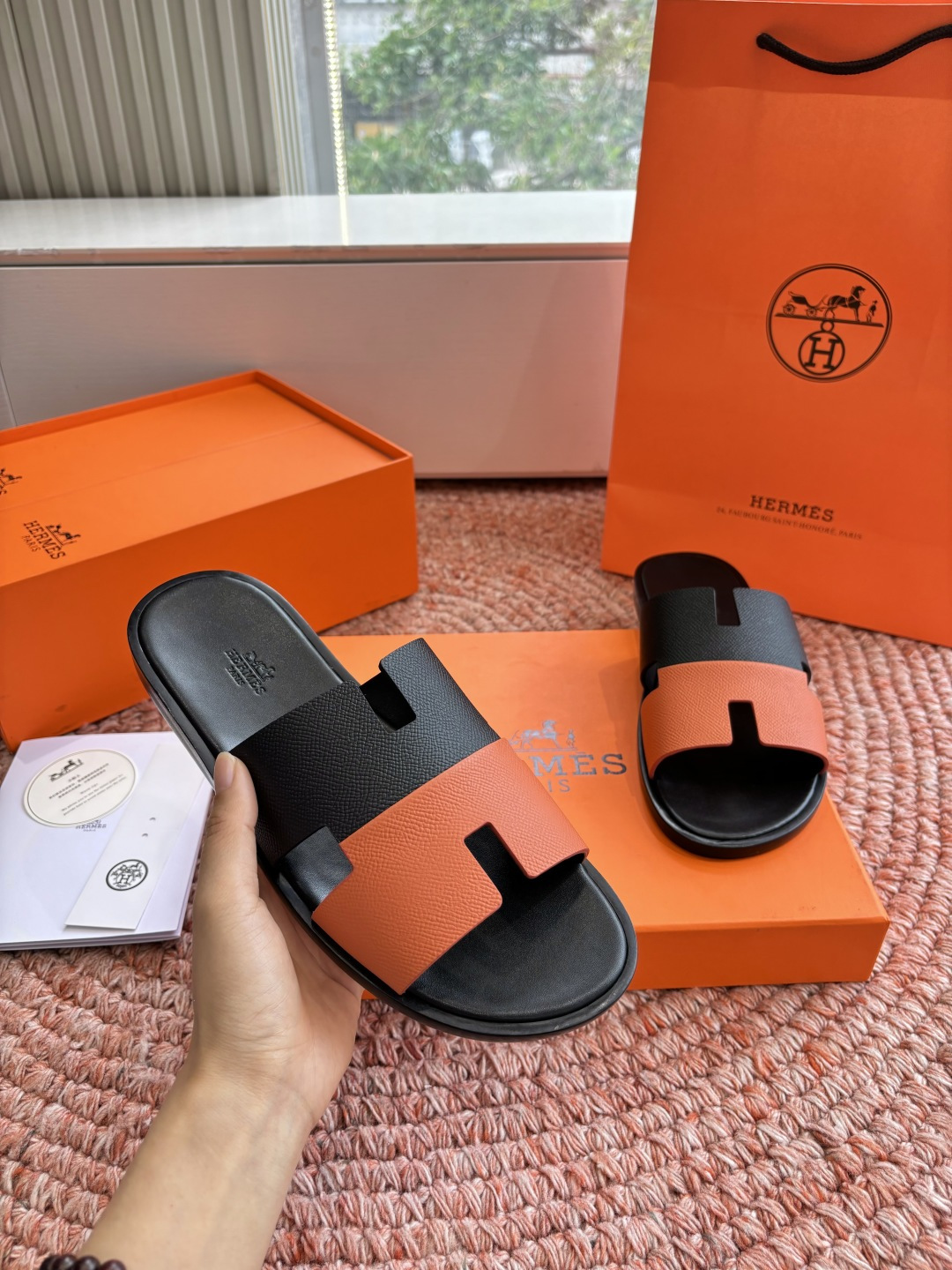에르메스(HERMES) H 스트랩 슬리퍼 샌들 신발