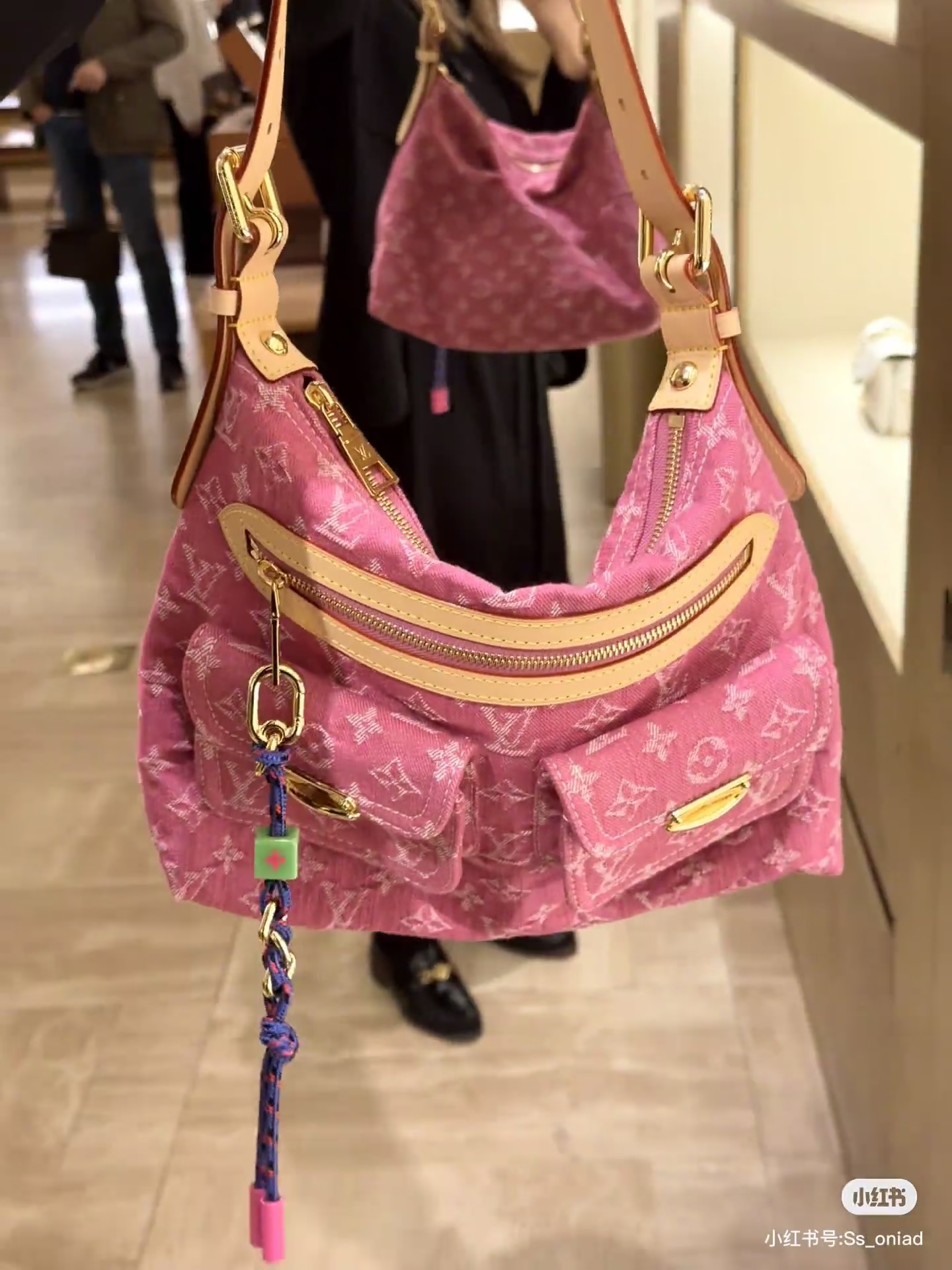 [Louis Vuitton] LV 루이비통 BAGGY 데님 랑데뷰 배기 백 핸드백 가방