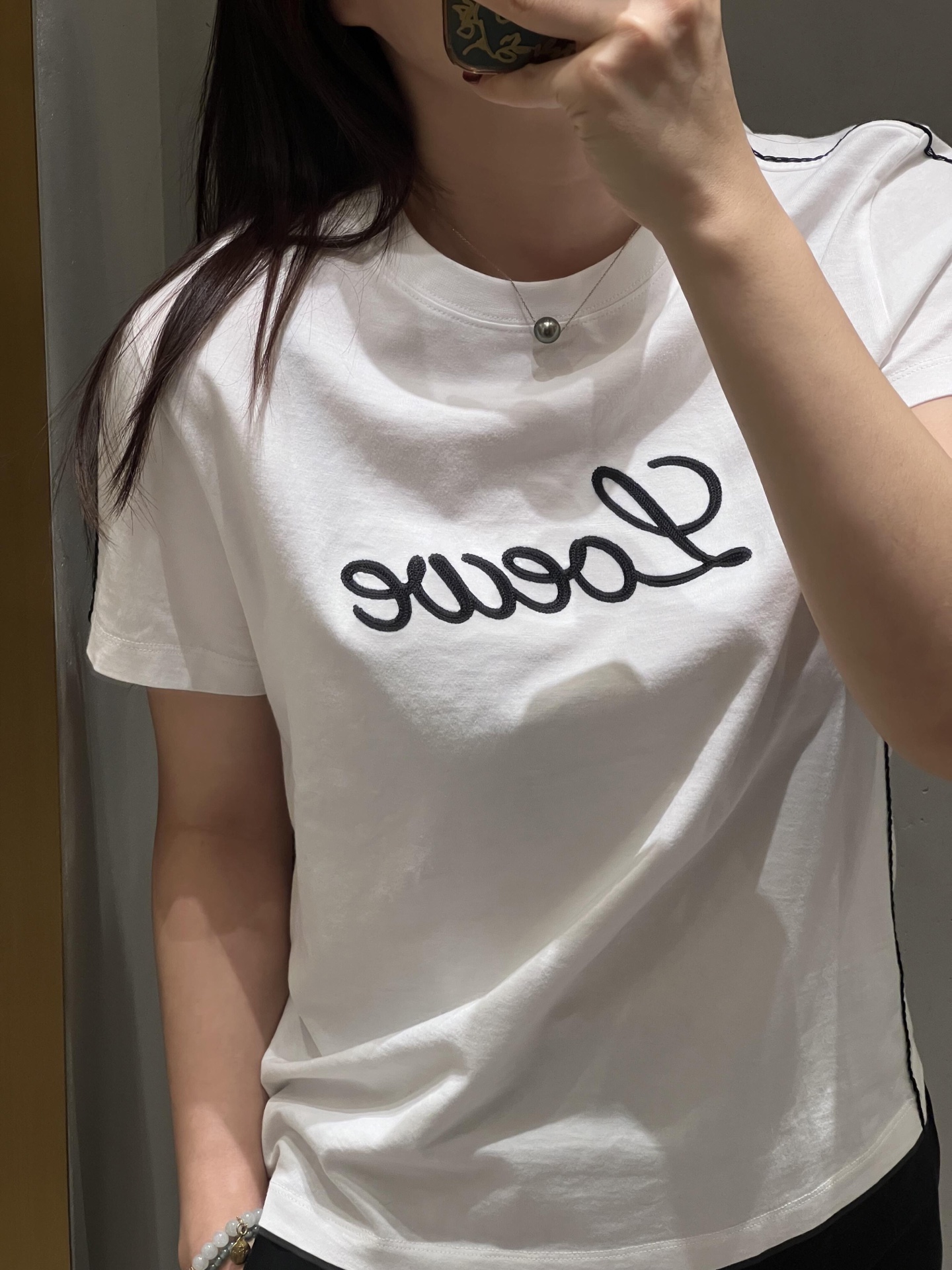 [Loewe] 로에베 26SS 레터링 로고 라인 반팔 티셔츠 의류