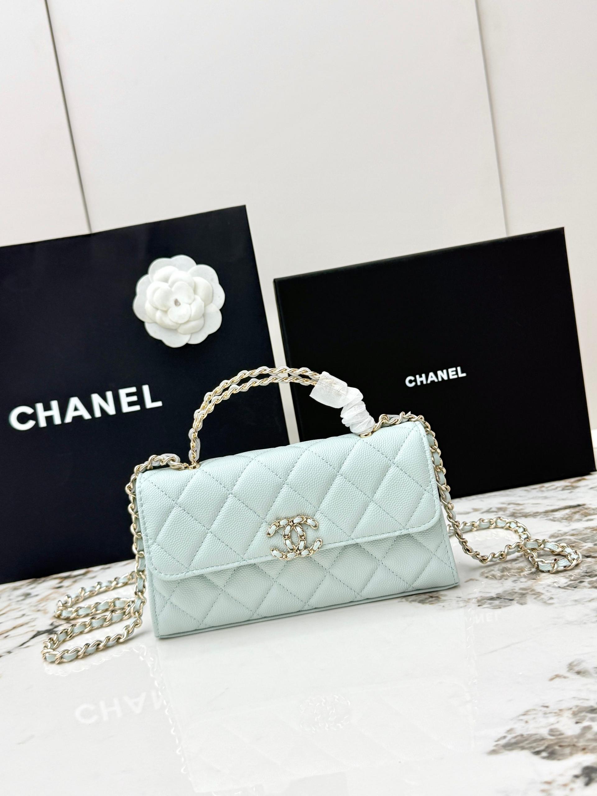 Chanel 25S 샤넬 캐비어 카우레더 Kelly 핸들백 가방