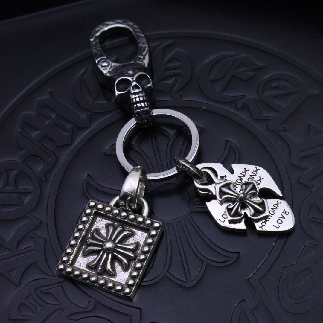 크롬하츠(CHROME HEARTS) 실버 키링 백참 악세사리