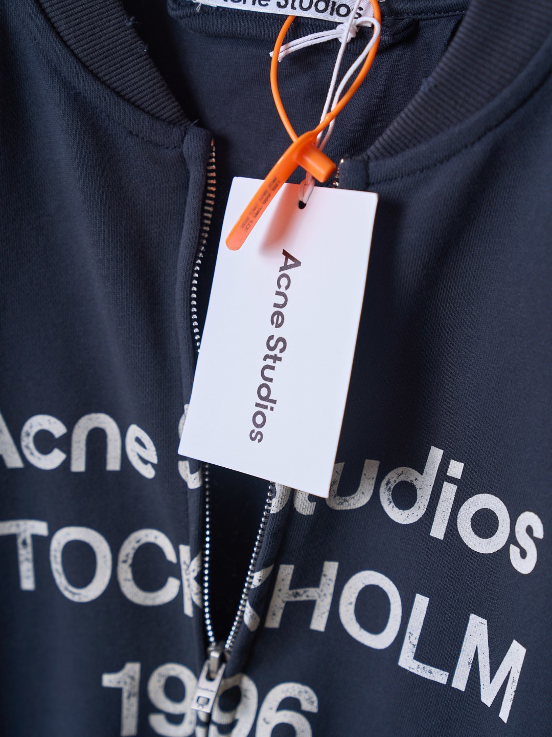 아크네(Acne studios) 빈티지 로고 집업 재킷 상의 의류