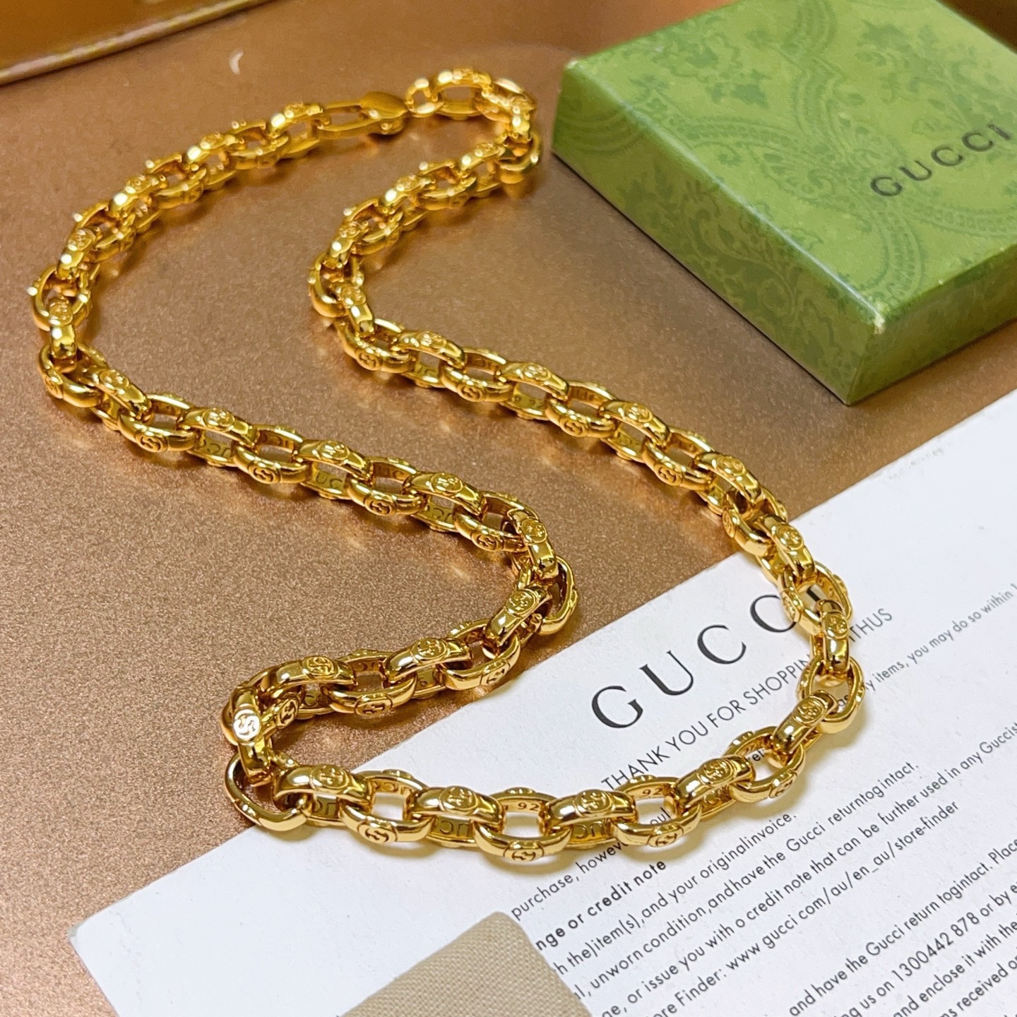 구찌(GUCCI) 더블 G 볼드 체인 목걸이 악세사리