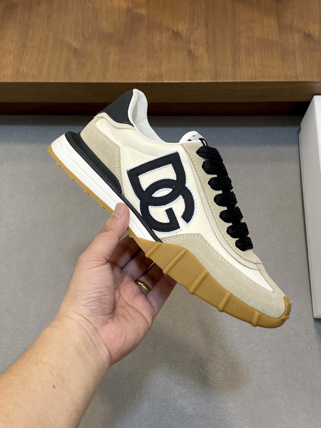 [Dolce & Gabbana] D&G 돌체앤가바나 프리미엄 믹스드 레더 럭셔리 스니커즈 신발