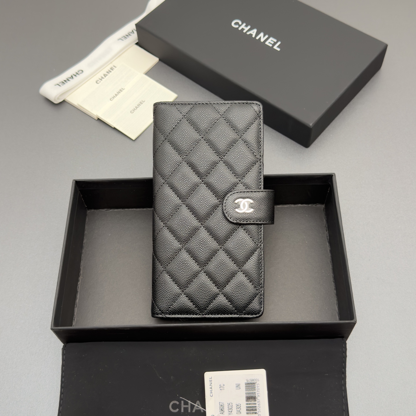 Chanel 샤넬 퀼팅 롱 월렛 지갑