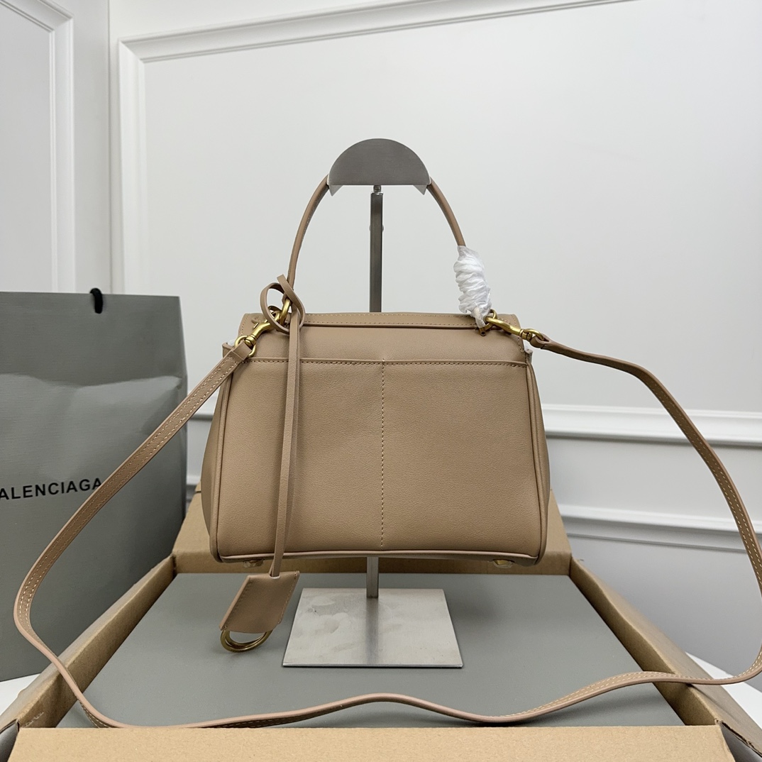 BALENCIAGA 발렌시아가 Rodeo 로데오 미니 핸드백 (밀크티 컬러 / 골드 하드웨어) 가방