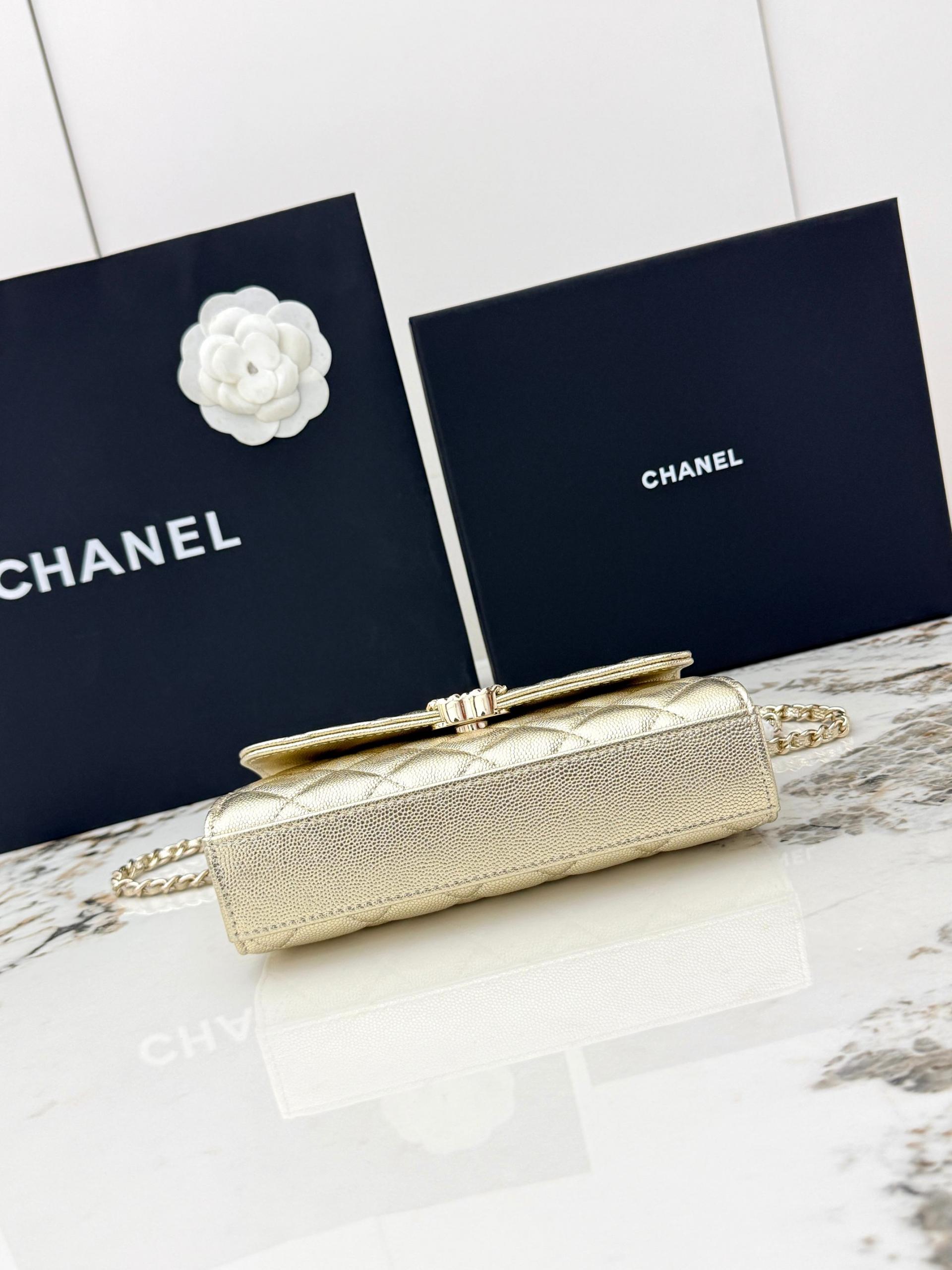 Chanel 25S 샤넬 캐비어 카우레더 Kelly 핸들백 가방