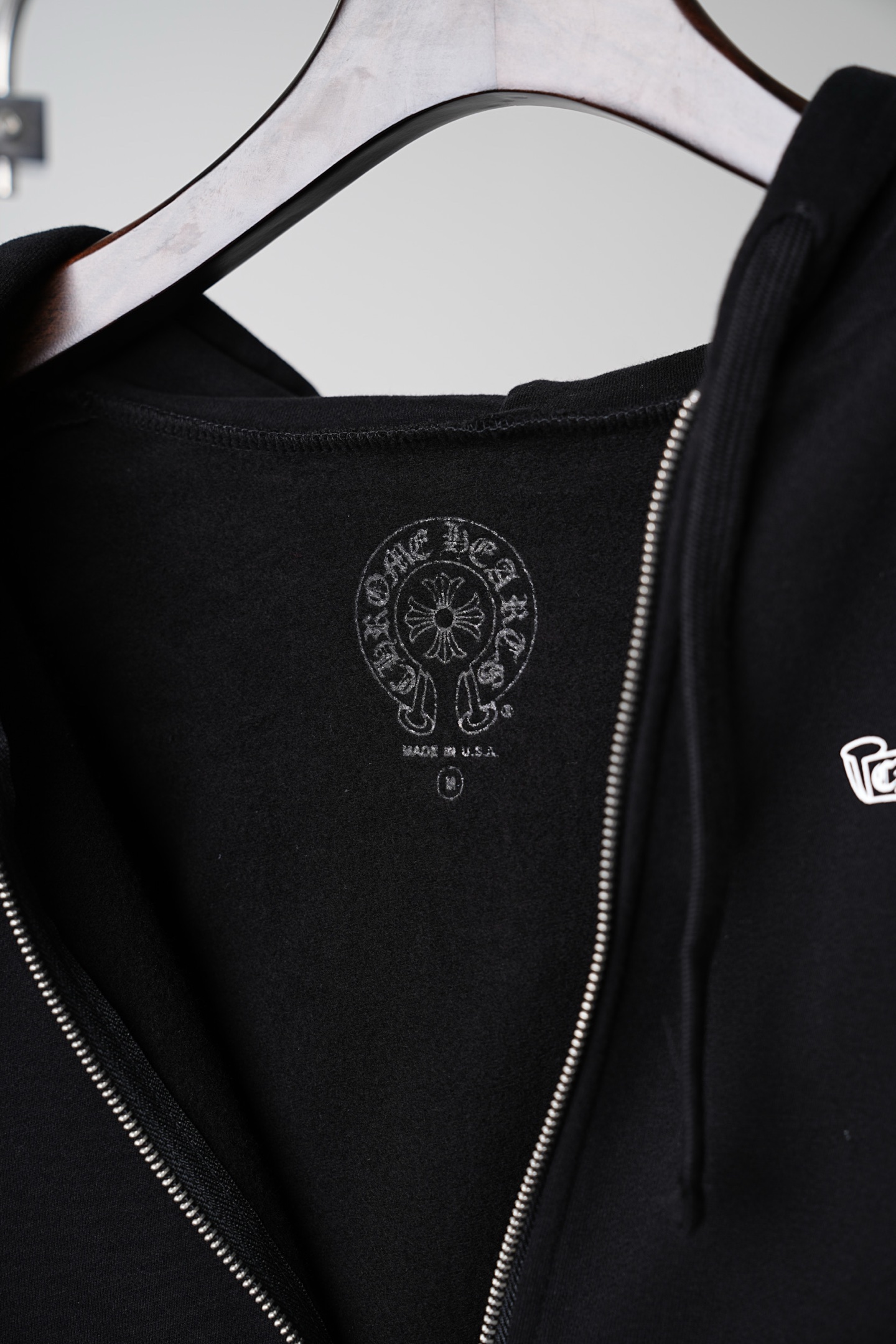 크롬하츠(CHROME HEARTS) 로고 프린트 후드 집업 상의 의류