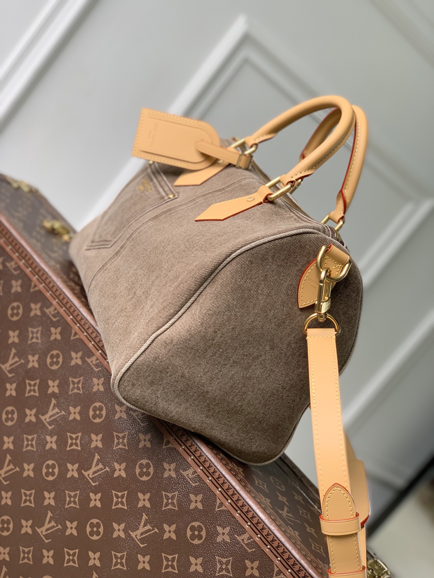 LOUIS VUITTON LV 루이비통 Speedy Bandoulière 스피디 반둘리에 30 백 (워시드 데님) 가방