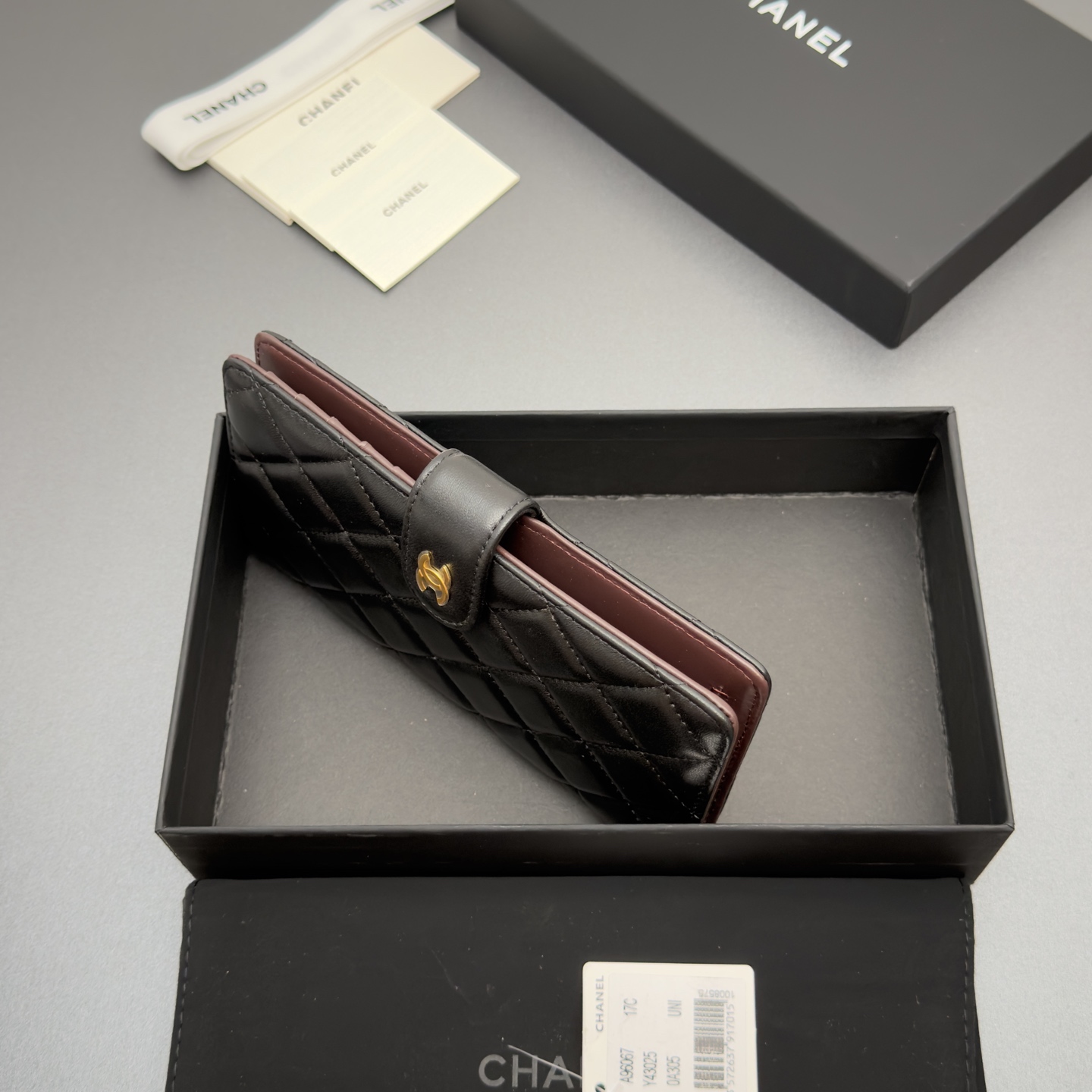 Chanel 샤넬 퀼팅 롱 월렛 지갑