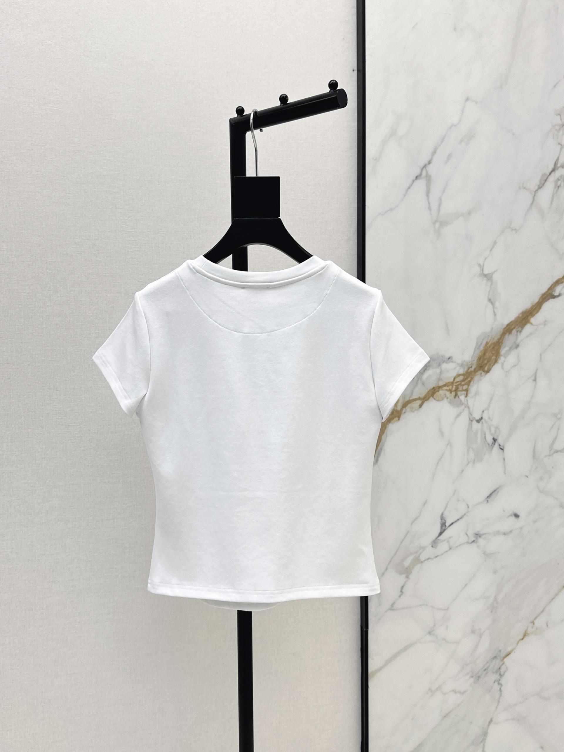 [Hermes] 에르메스 26SS 크롭 슬림핏 반팔 티셔츠 의류