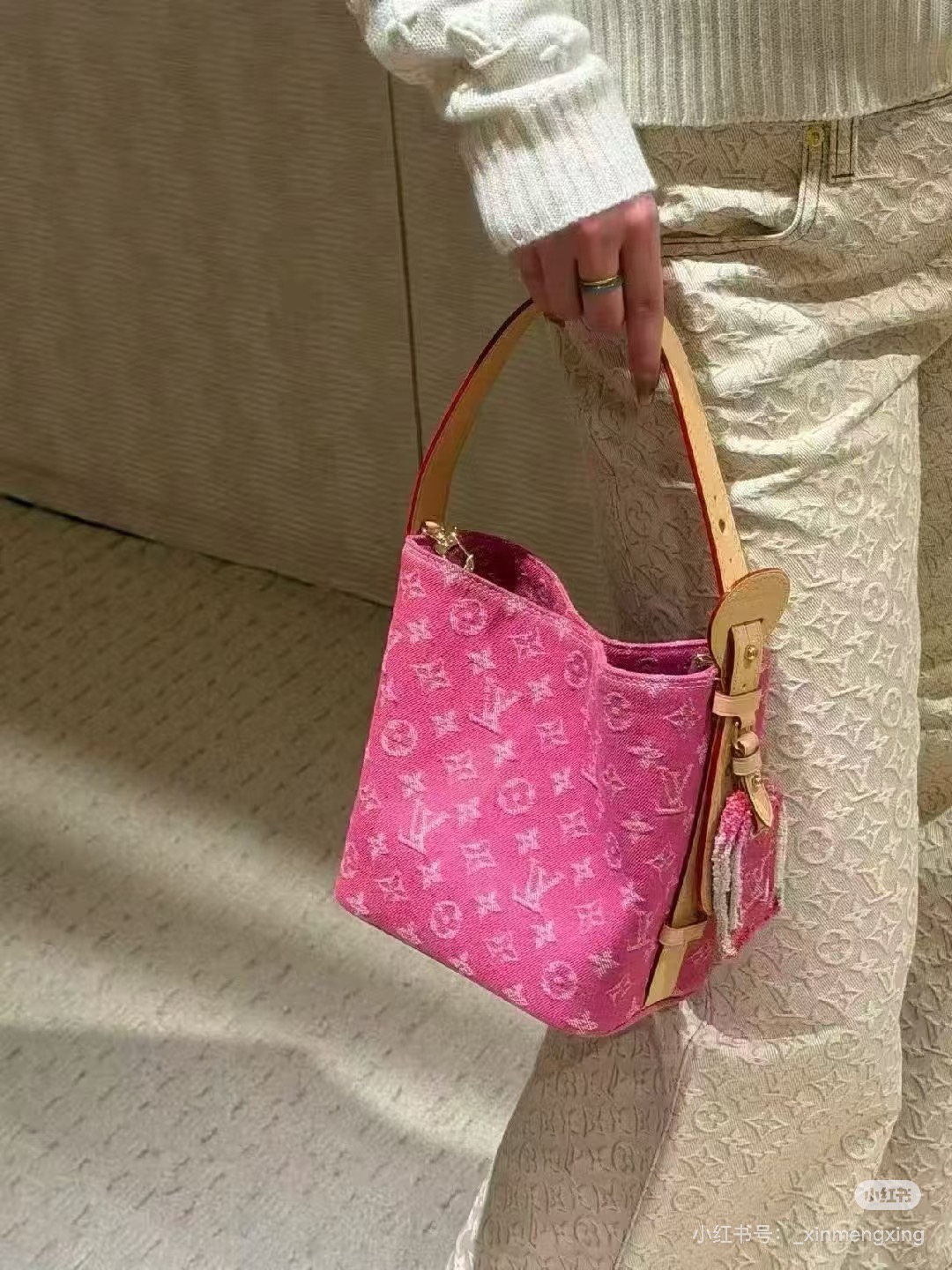 [Louis Vuitton] LV 루이비통 데님 랑데뷰 ALL IN BB 올 인 BB 버킷백 가방