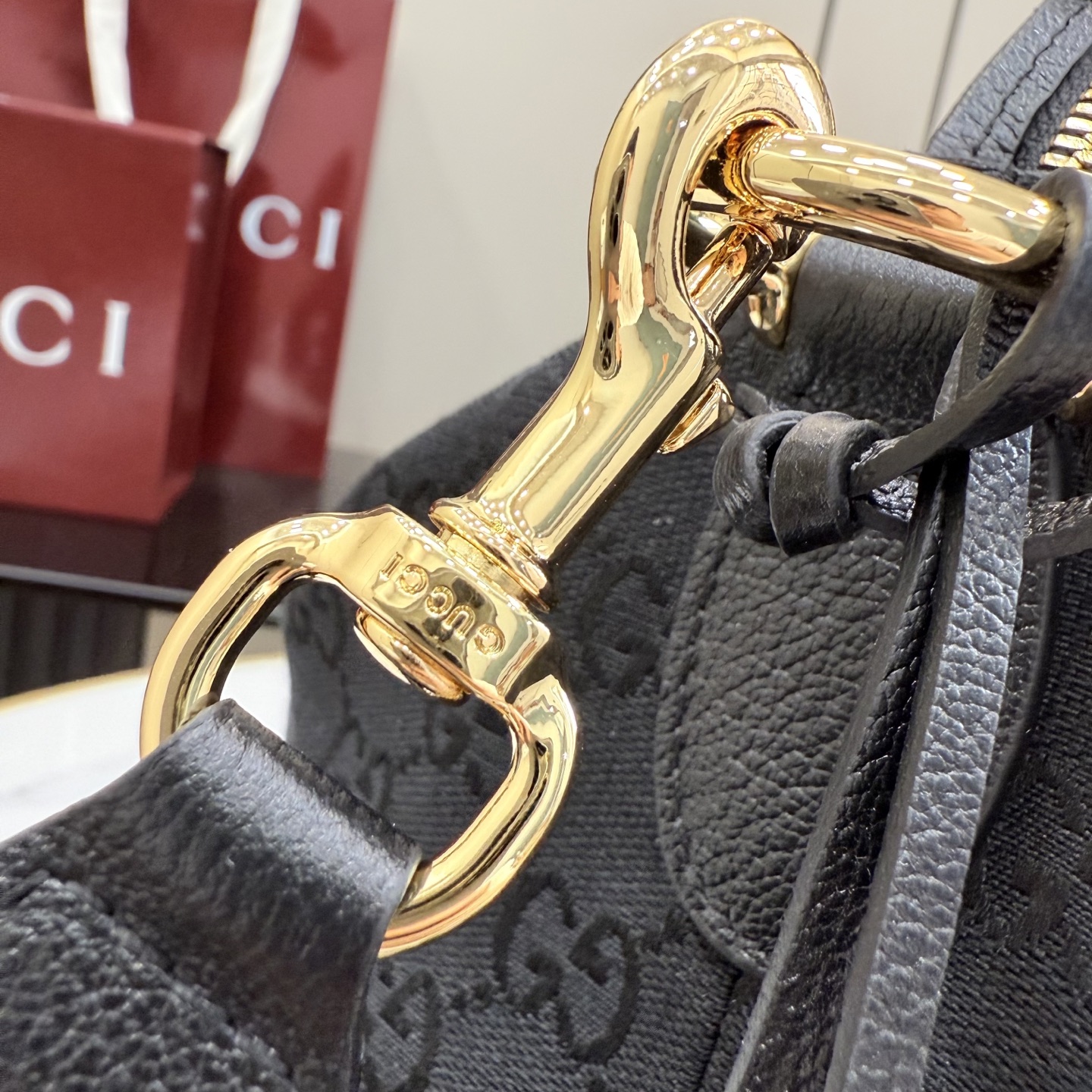 GUCCI 구찌 Gucci NY 컬렉션 브레라(Brera) 캔버스 토트백 - 블랙 가방