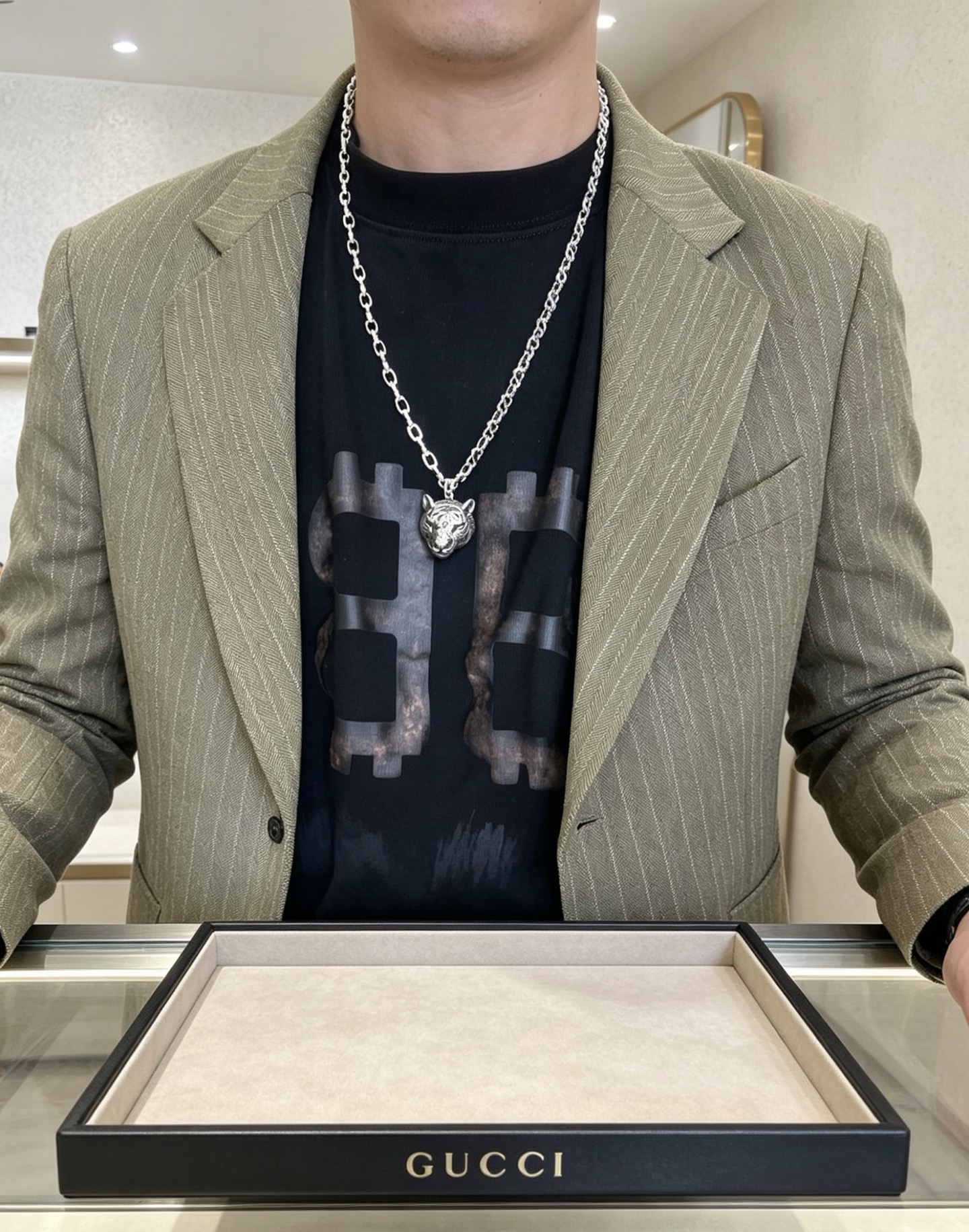 구찌(GUCCI) 더블 G 빈티지 체인 목걸이 악세사리