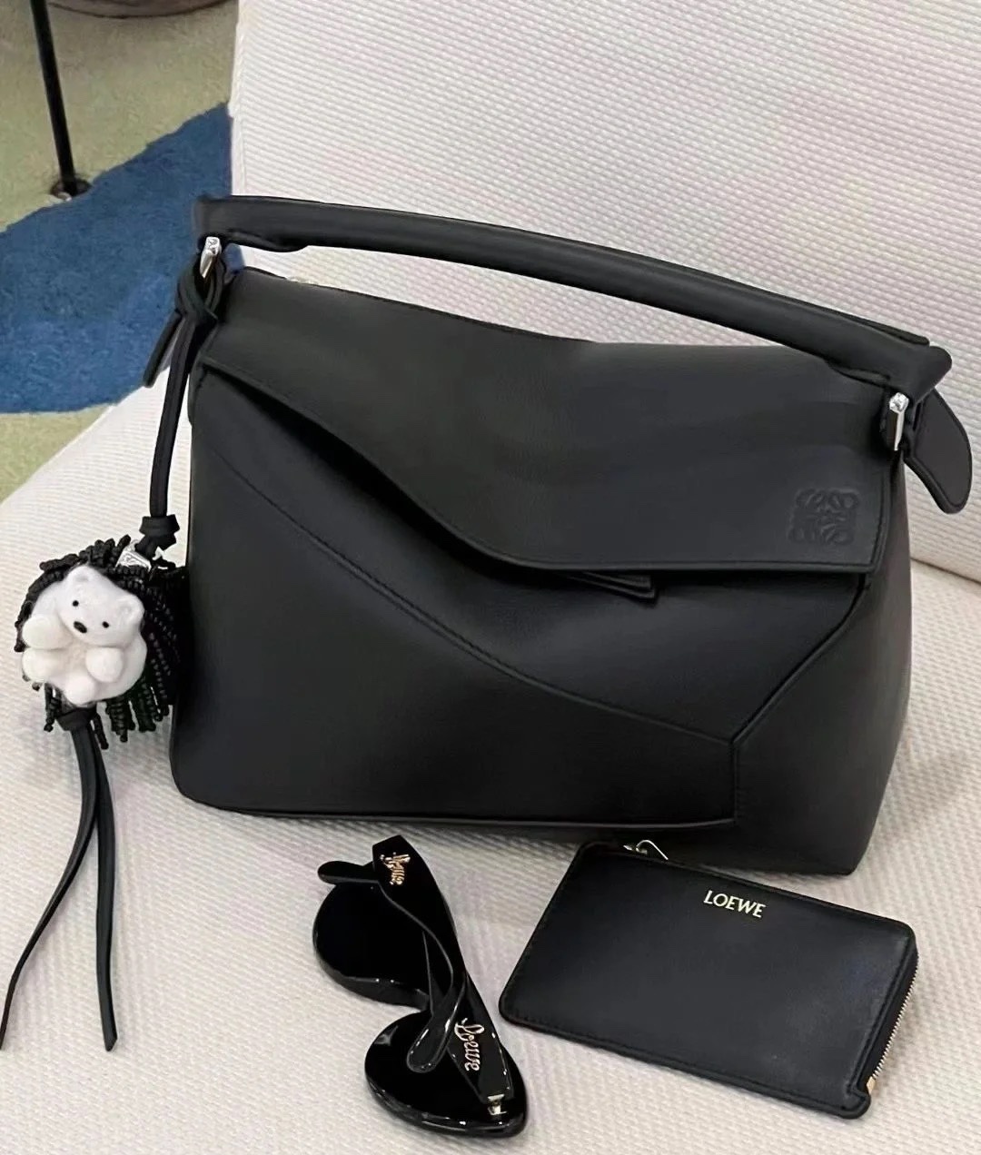 Loewe 로에베 퍼즐 미디엄 소프트 레더 백 가방