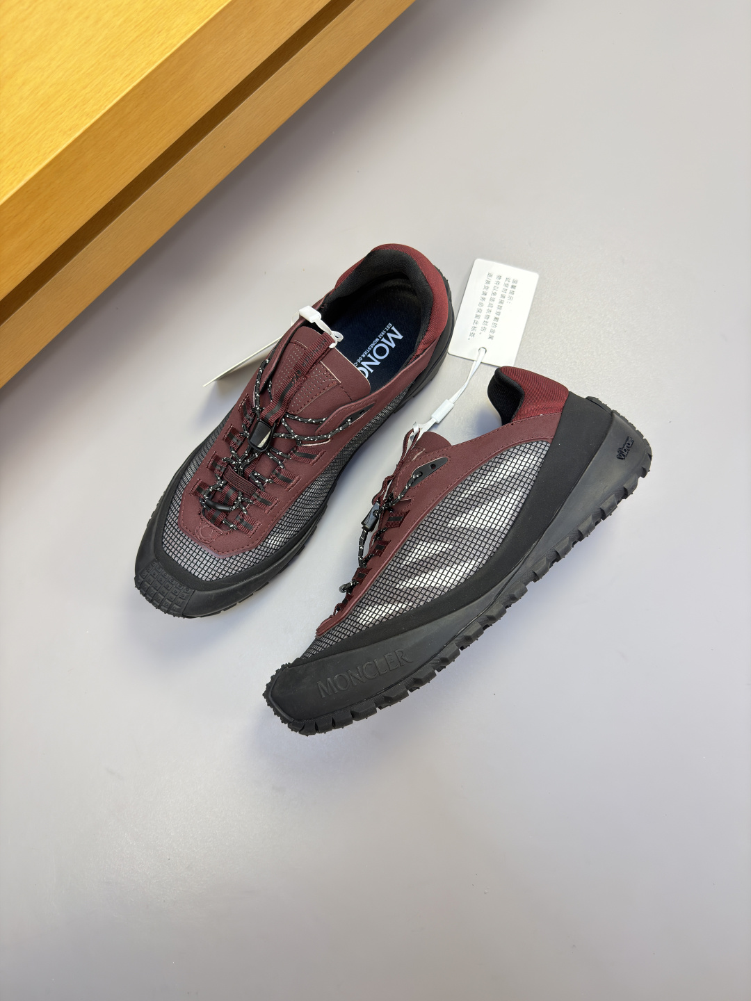 [Moncler] 몽클레어 몽클레르 프리미엄 나파 & 히트컷 'M' 메쉬 콤비 스니커즈 신발