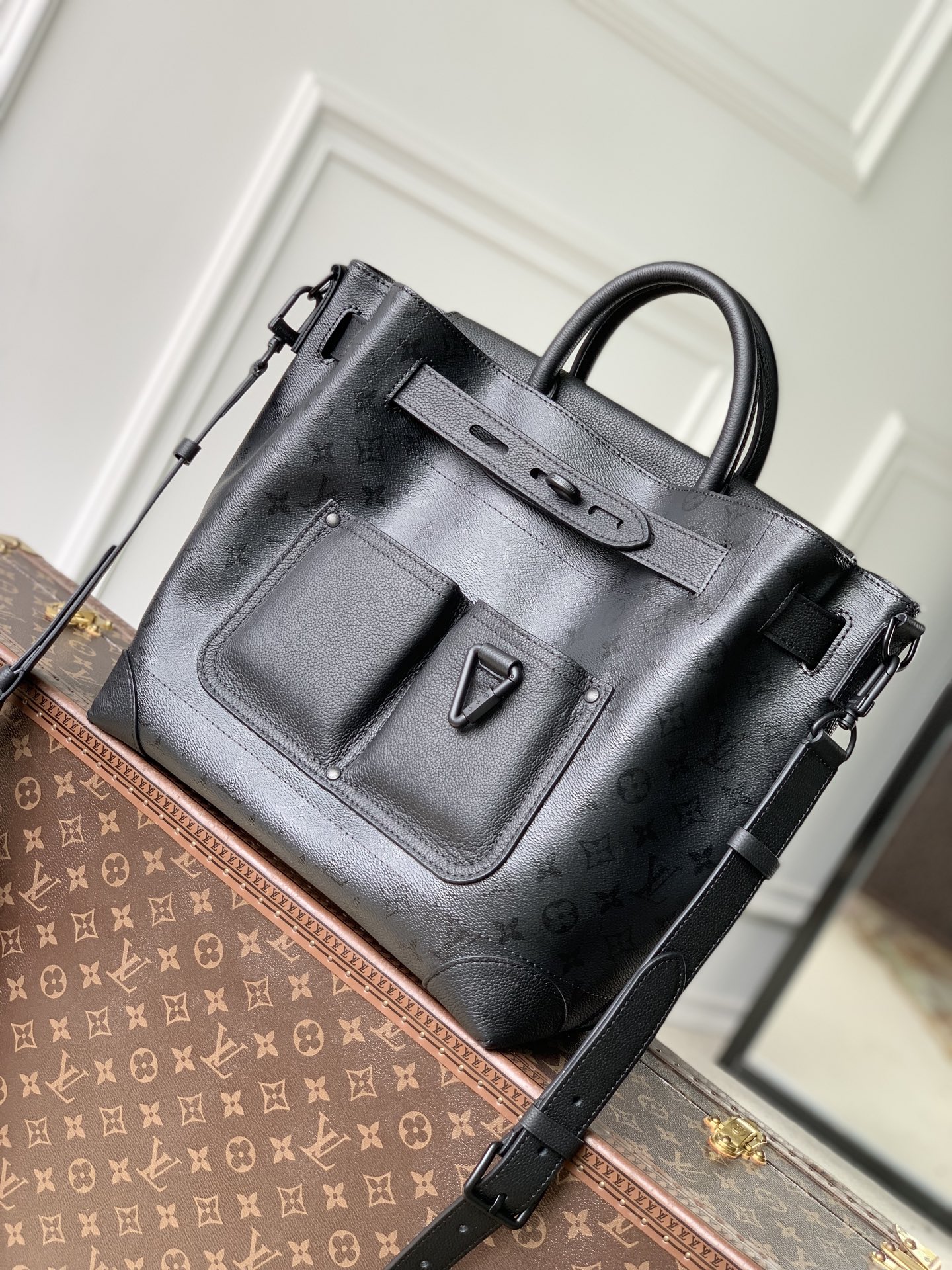 LOUIS VUITTON LV 루이비통 스티머 30 백 (모노그램 미드나이트 캔버스) 가방