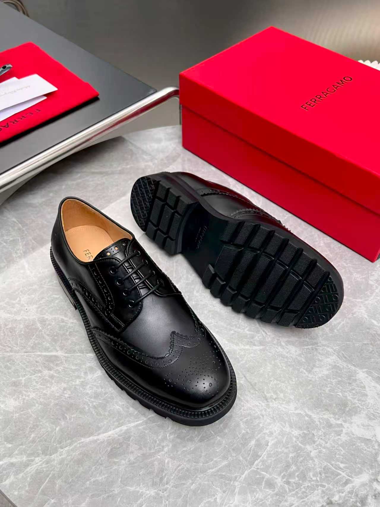 Ferragamo 페라가모 클래식 남성 더비 슈즈 구두 신발