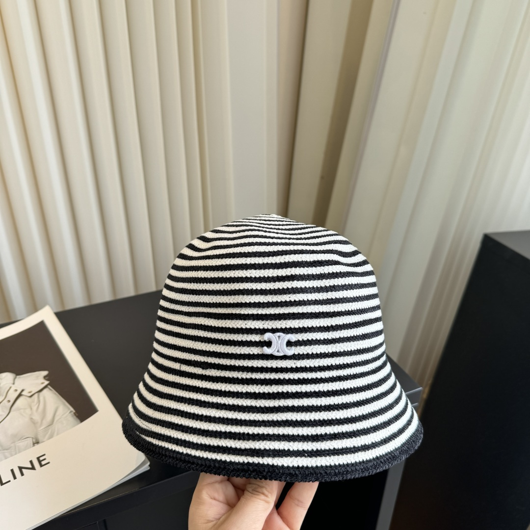 셀린느(CELINE) 클래식 심플 버킷햇 모자
