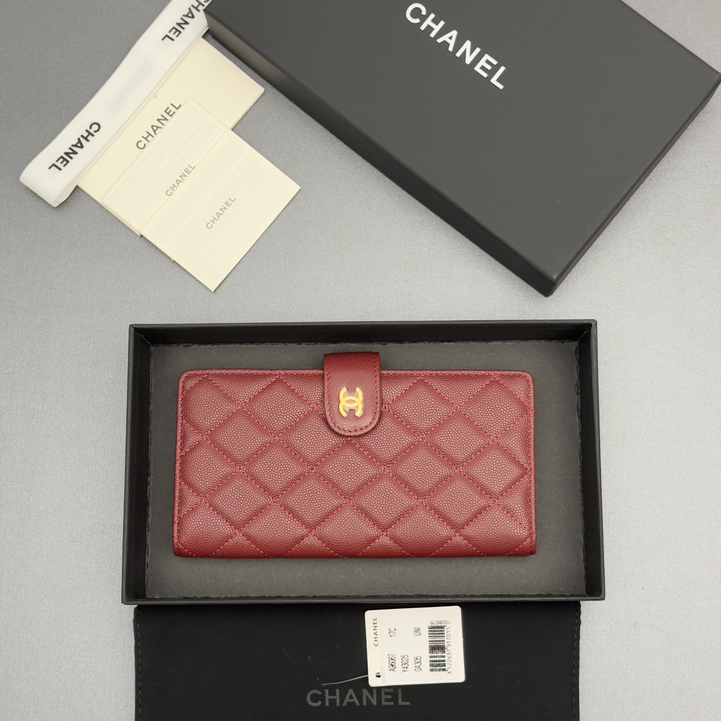 Chanel 샤넬 퀼팅 롱 월렛 지갑