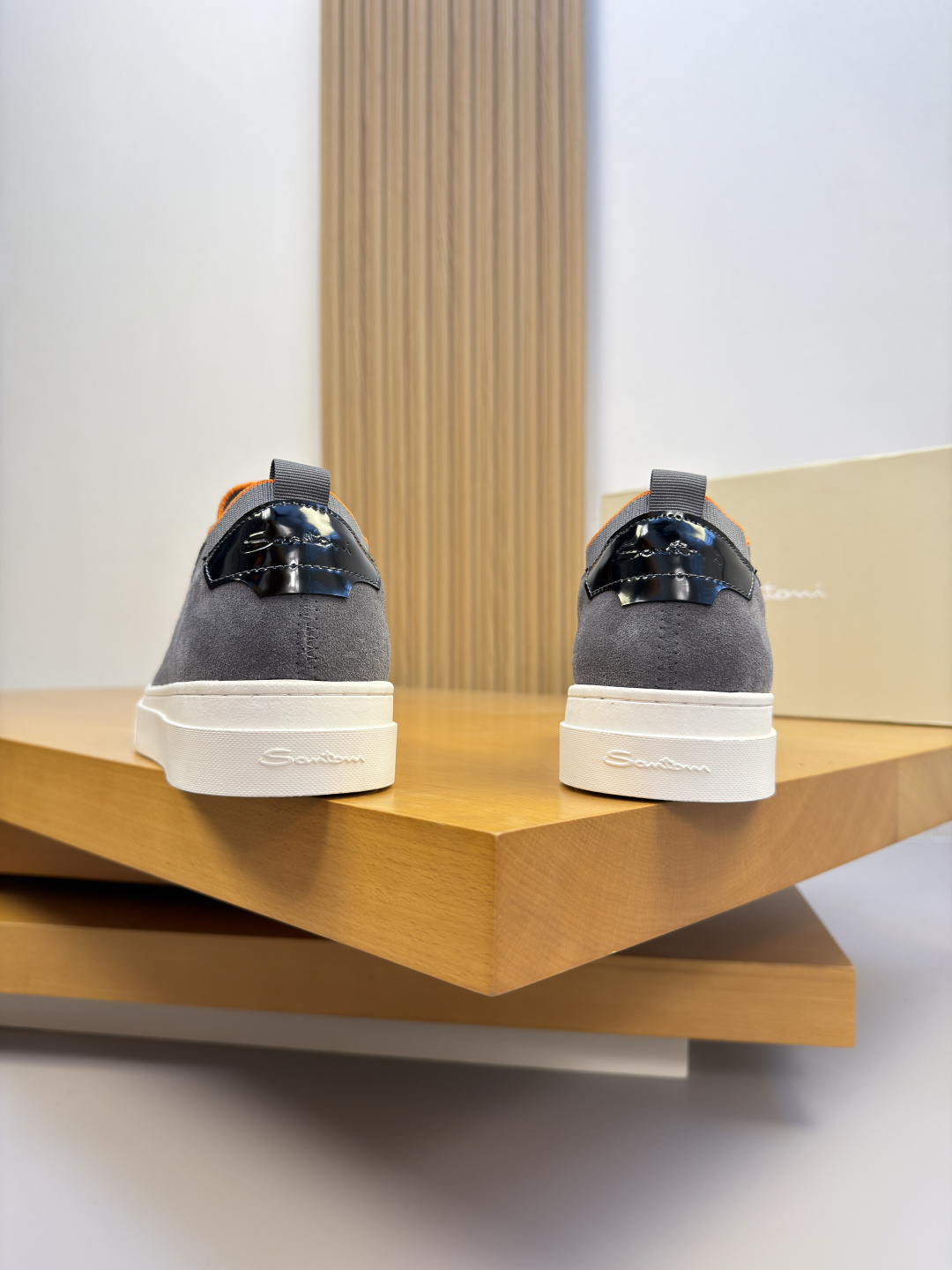 [Santoni] 산토니 프리미엄 스웨이드 캐주얼 스니커즈 신발