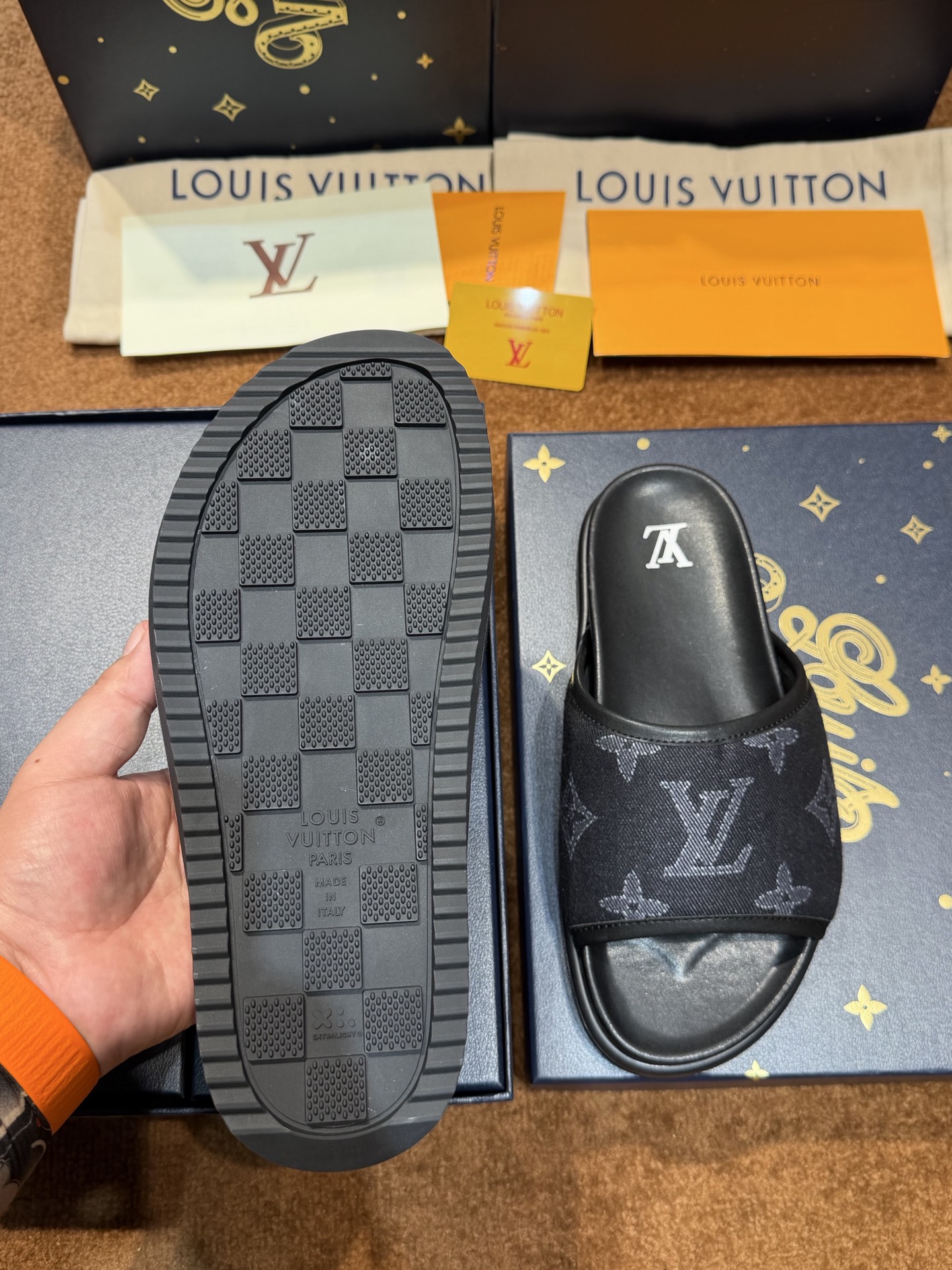 [Louis Vuitton] LV 루이비통 Waterfront 워터프론트 모노그램 모던 슬리퍼 신발
