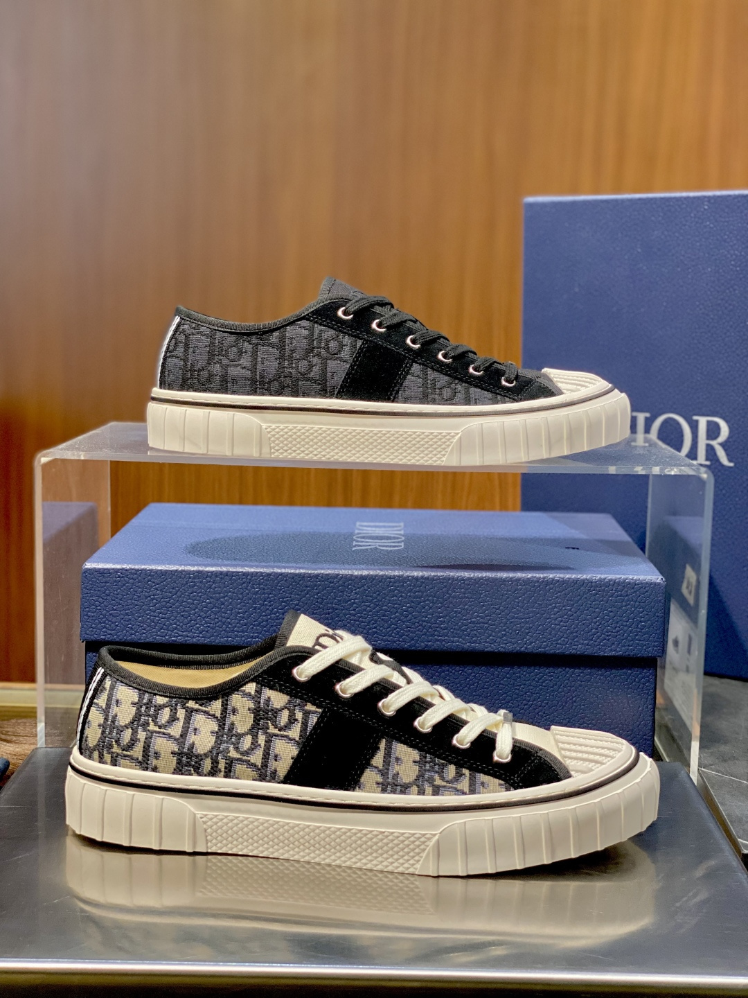 [Dior] 디올 후퍼(Hooper) 로우탑 캔버스 스니커즈 신발