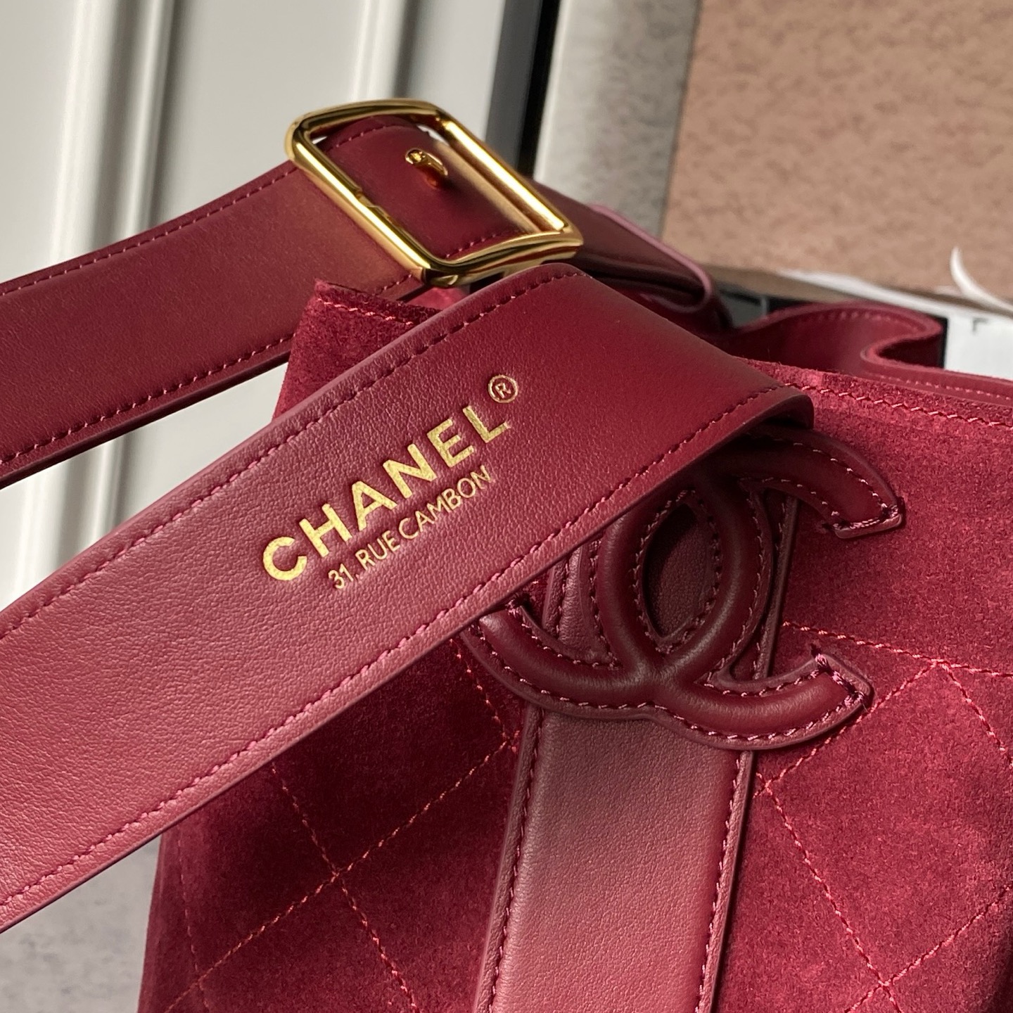 Chanel 26B 샤넬 스웨이드 버킷백 가방