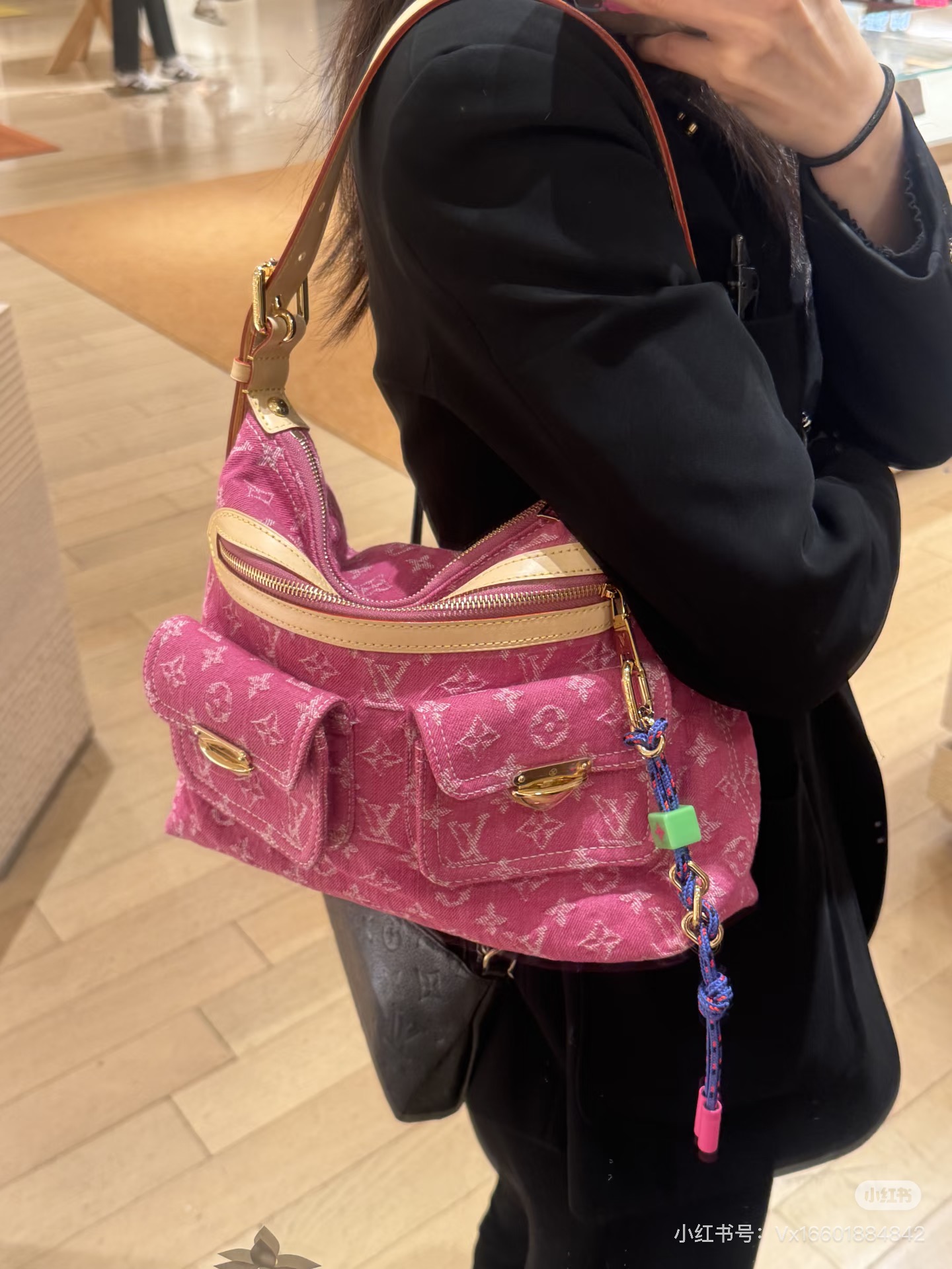 [Louis Vuitton] LV 루이비통 BAGGY 데님 랑데뷰 배기 백 핸드백 가방