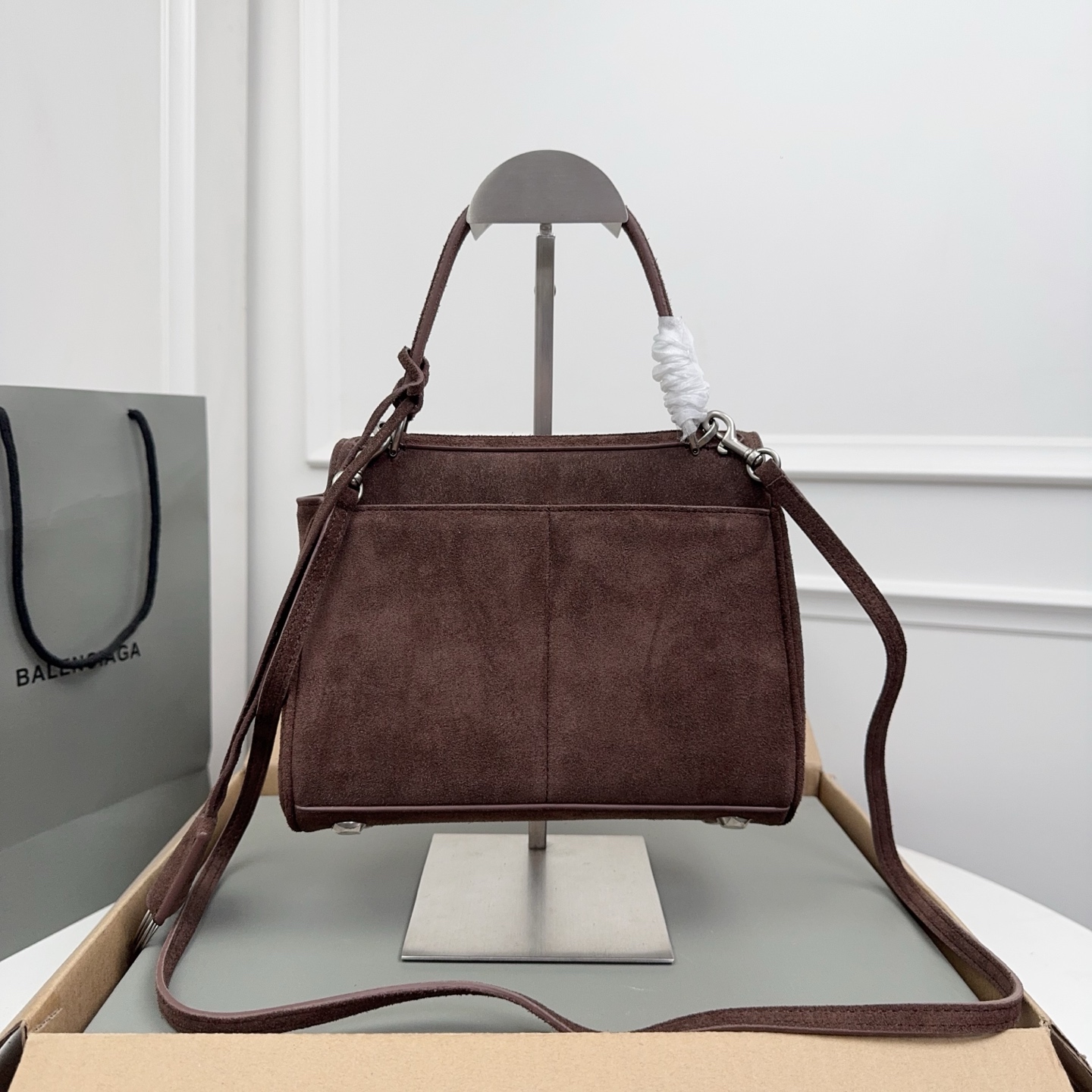 BALENCIAGA 발렌시아가 Rodeo 로데오 미니 핸드백 (스웨이드 카프스킨 / 램스킨 라이닝) 가방