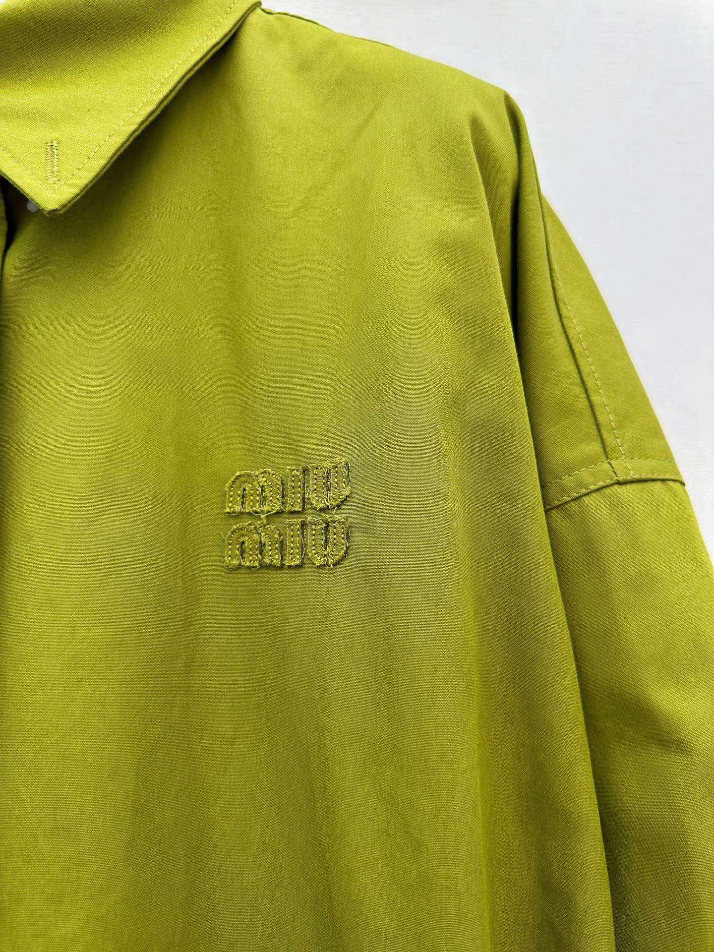 미우미우(MIU MIU) 코튼 셔츠 재킷 상의 의류
