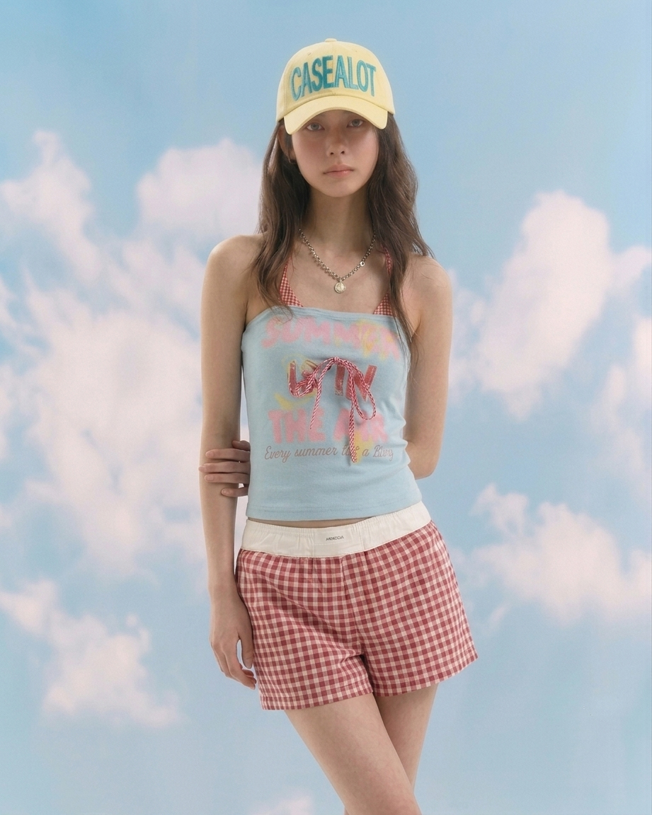 Big logo ball cap - Light yellow
