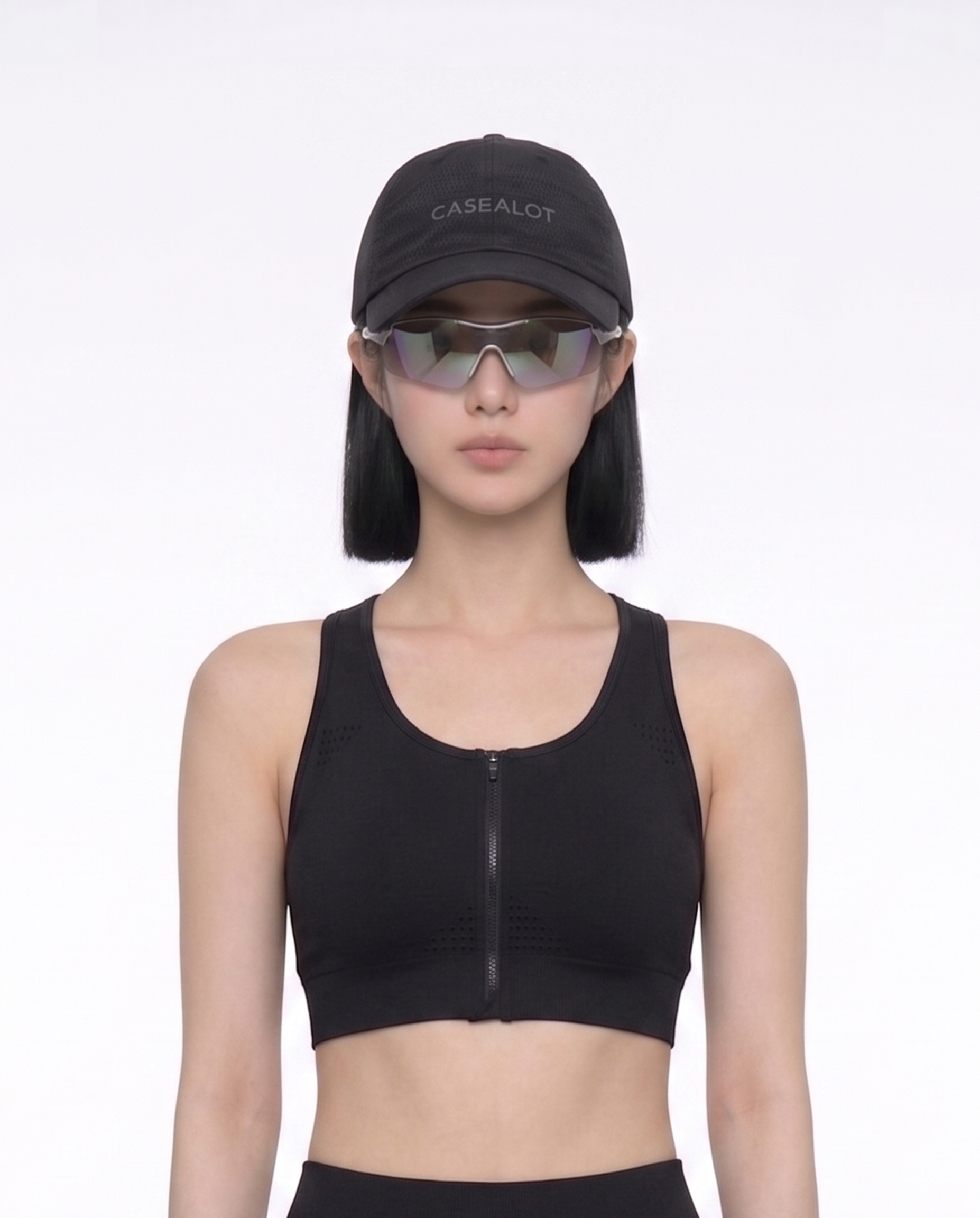 Nylone running cap - Black