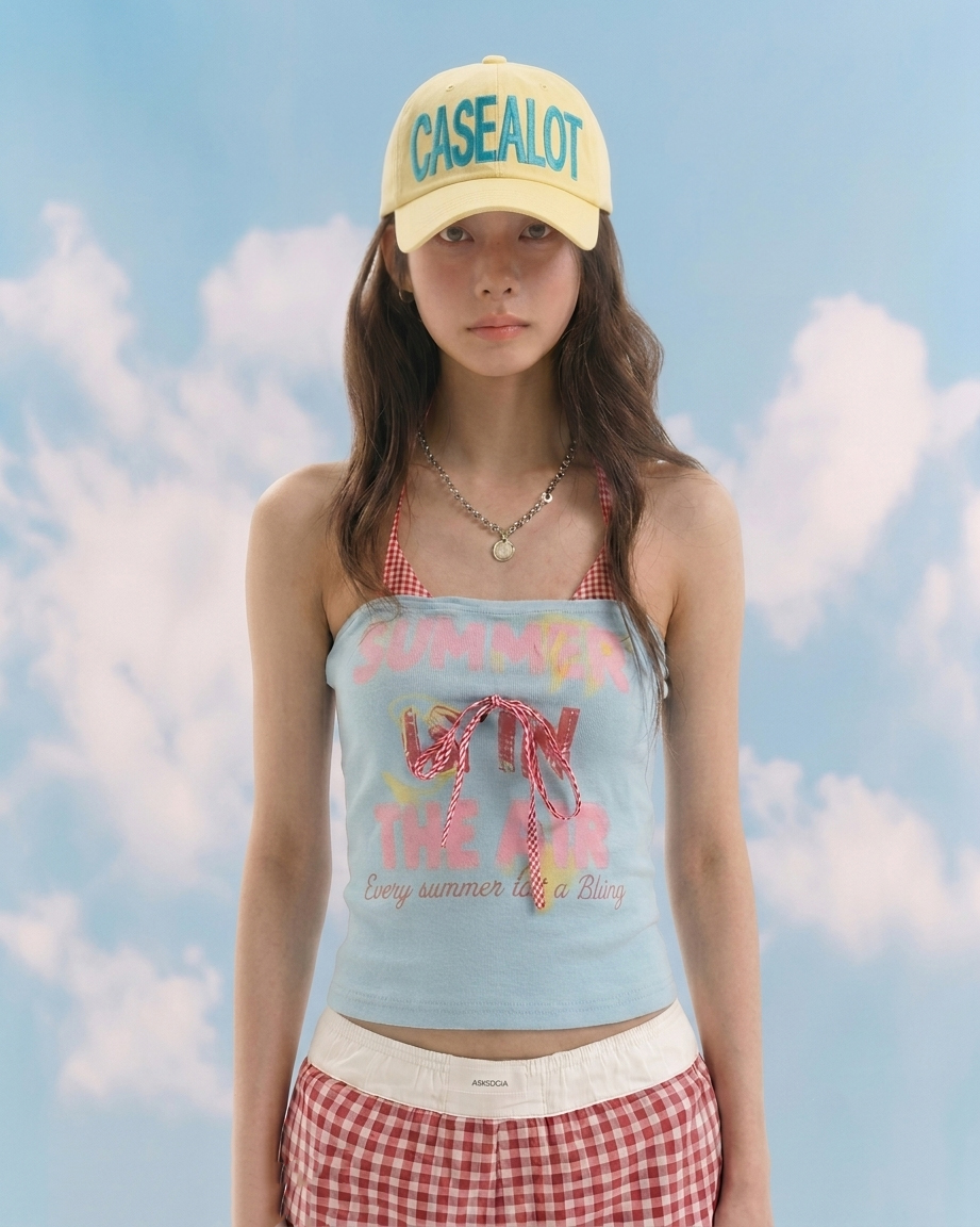 Big logo ball cap - Light yellow