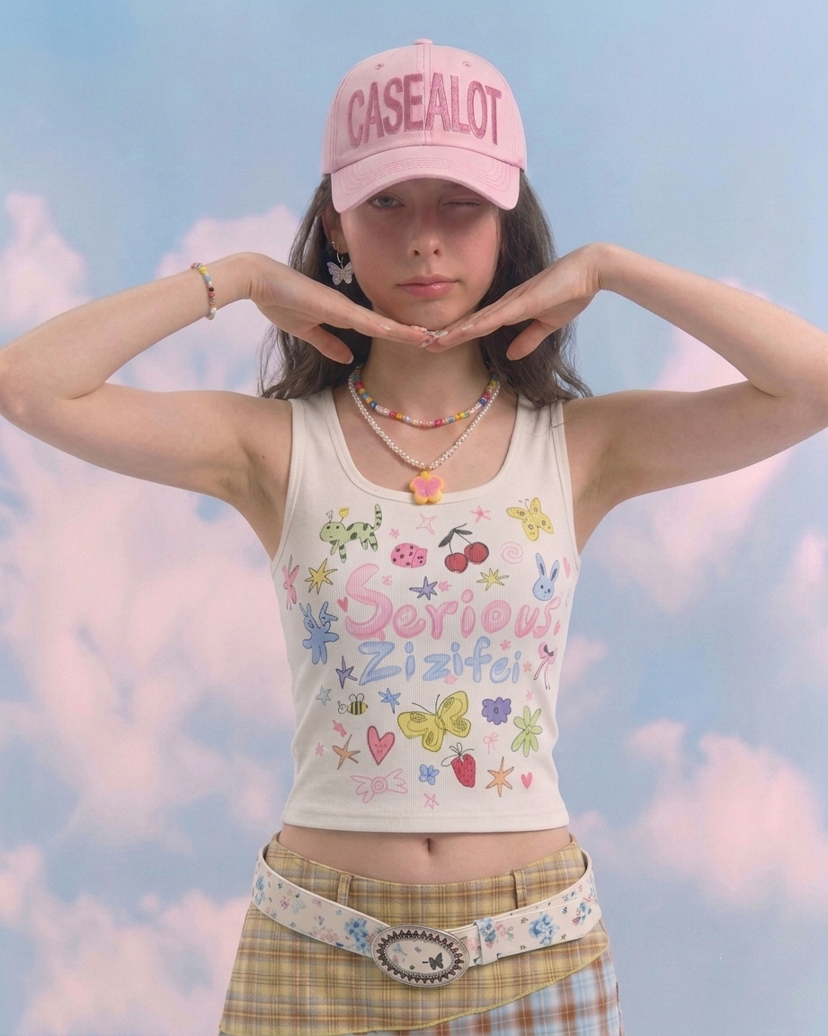 Big logo ball cap - Light pink