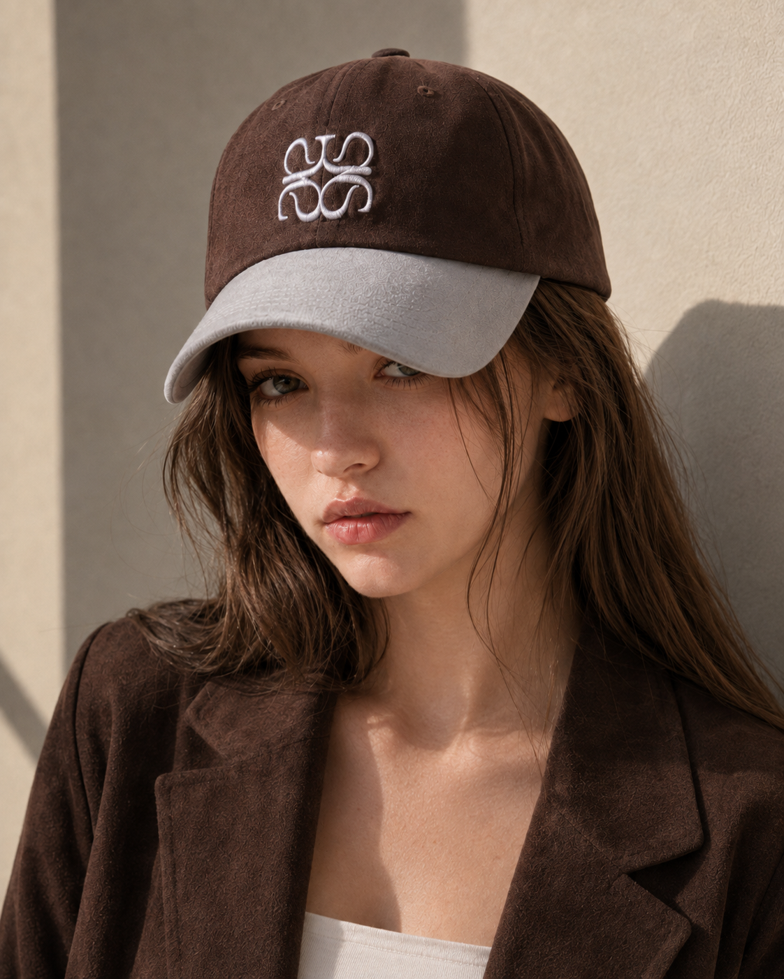 (8차입고)Avivere logo suede brown skyblue