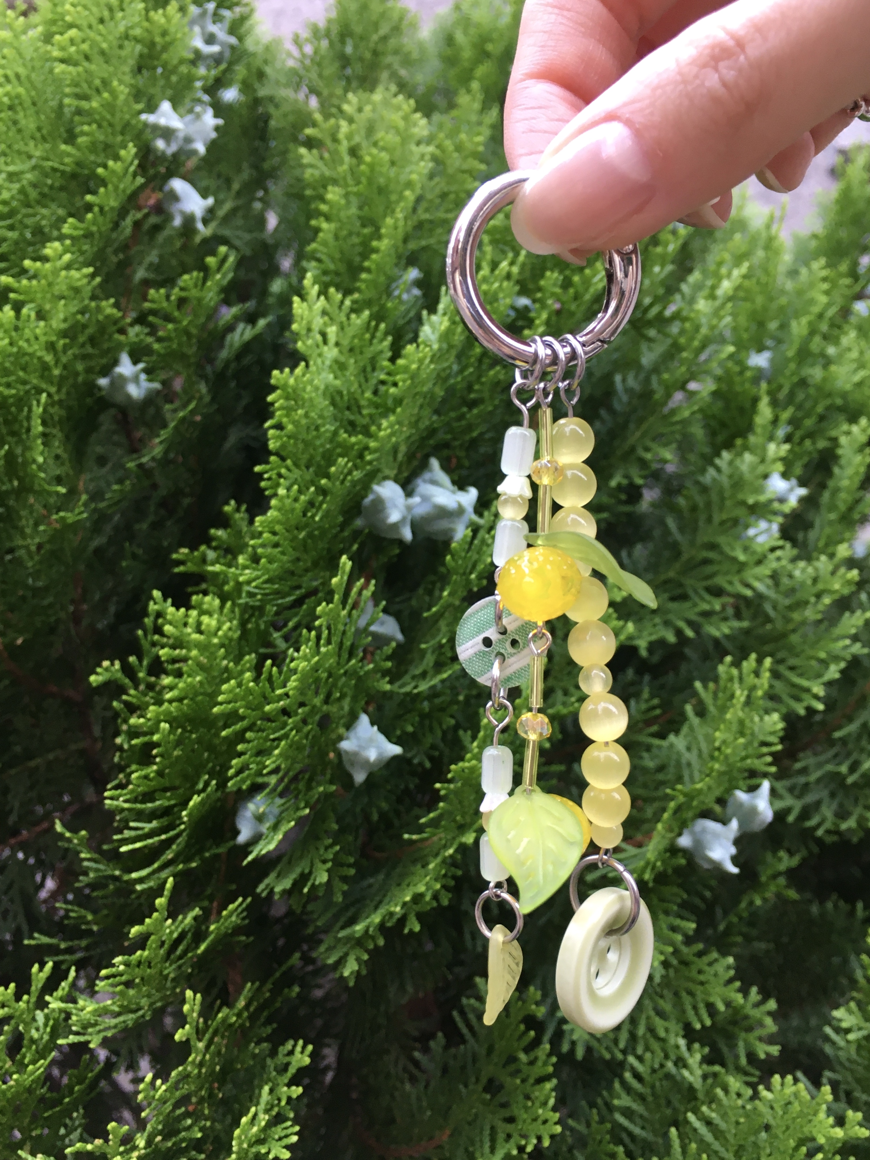 Lemon green tea keyring