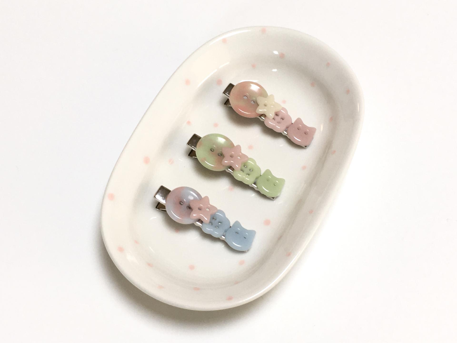 캔디 키티 헤어핀 3 colors