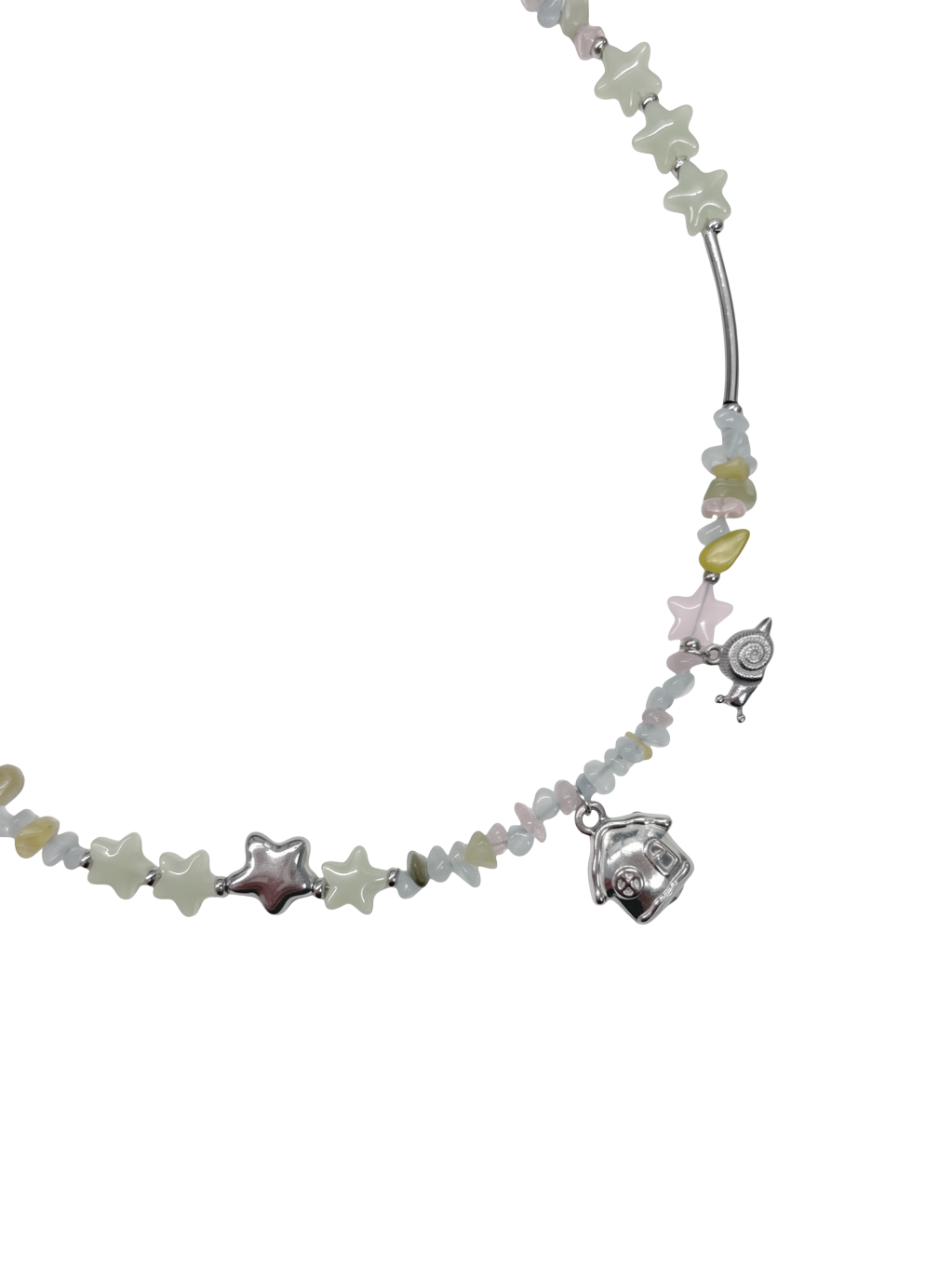 The Snail Wants to Go Home Gemstone Necklace