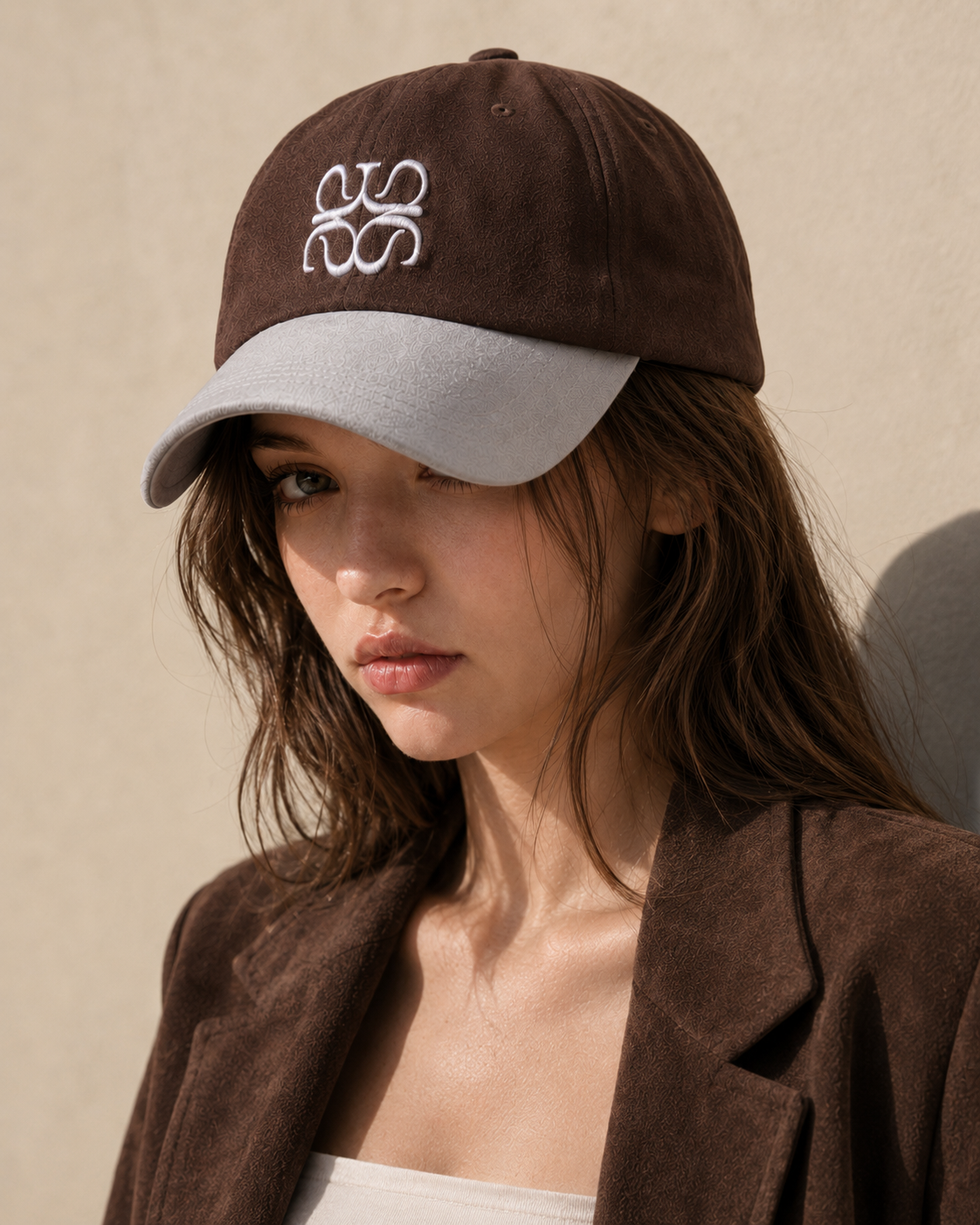 (8차입고)Avivere logo suede brown skyblue