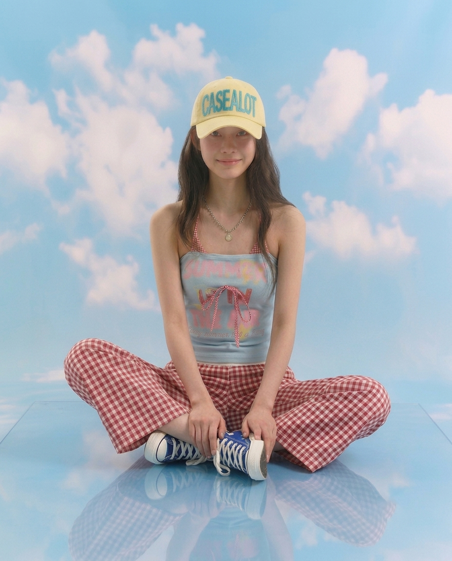 Big logo ball cap - Light yellow