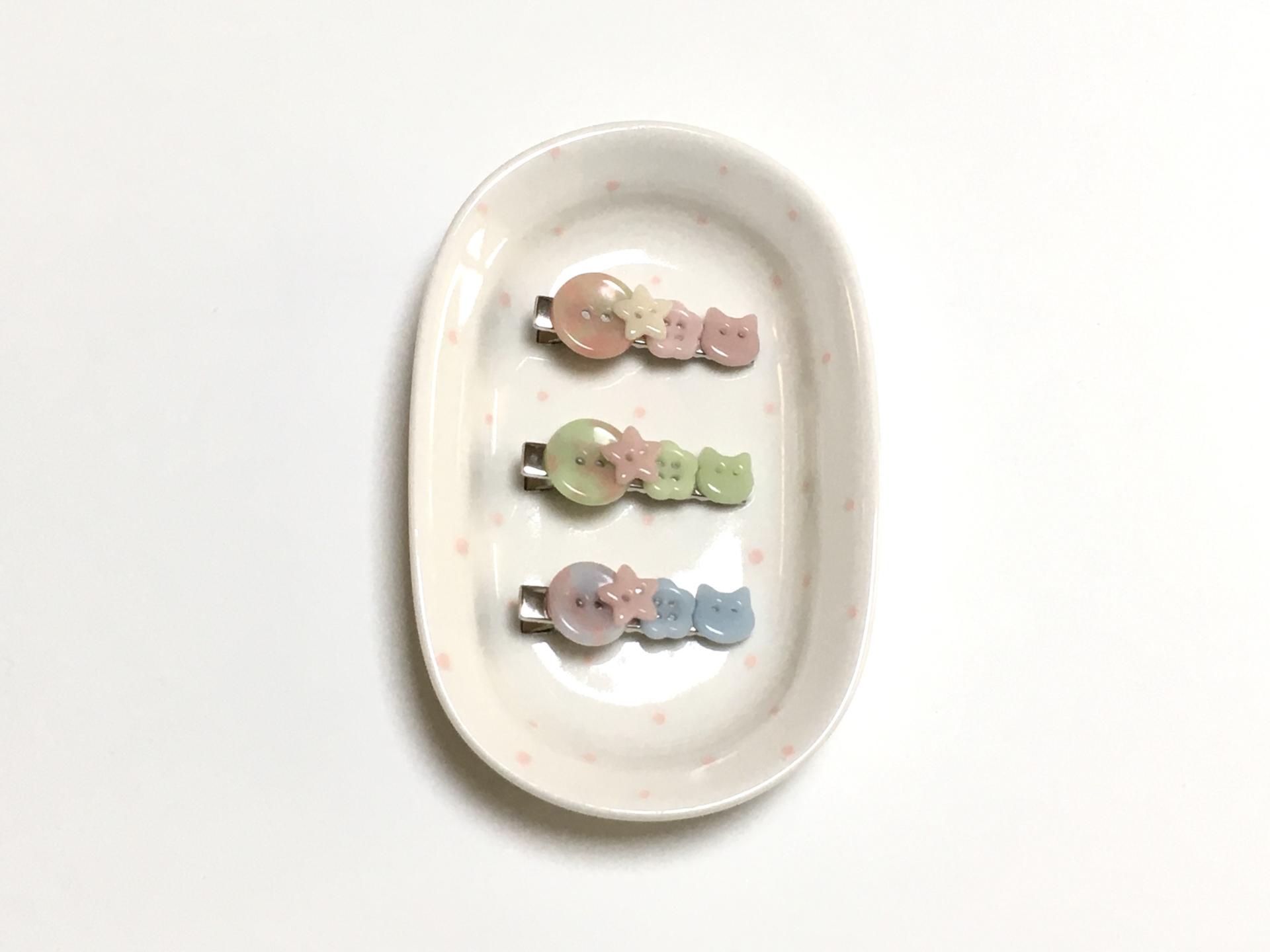 캔디 키티 헤어핀 3 colors