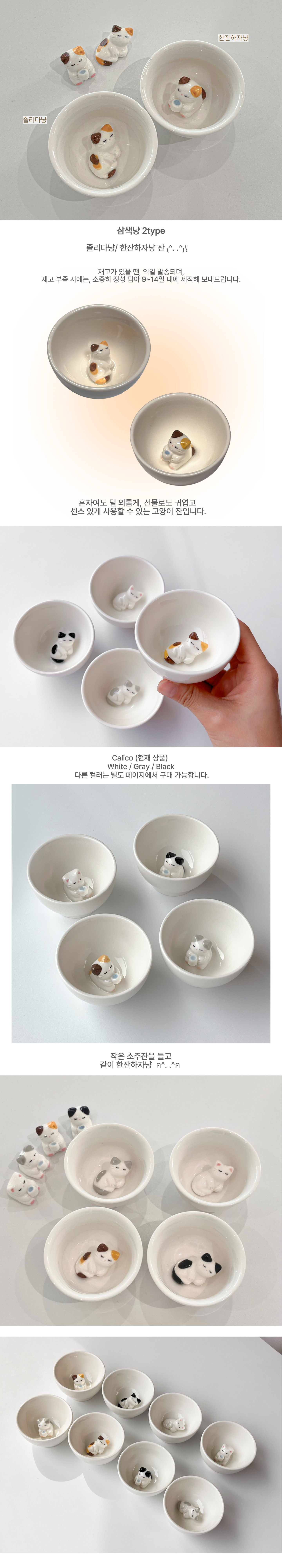 calico 2type (졸리다냥 / 한잔하자냥)