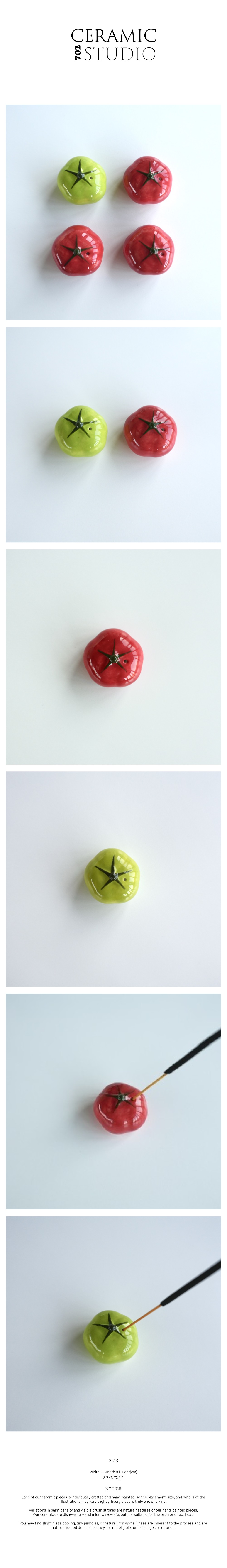 tomato incense holder 2colors